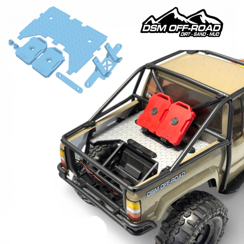 Scale Bed Floor With Fuel Cans - Fits Axial® SCX10 III 1987 Toyota