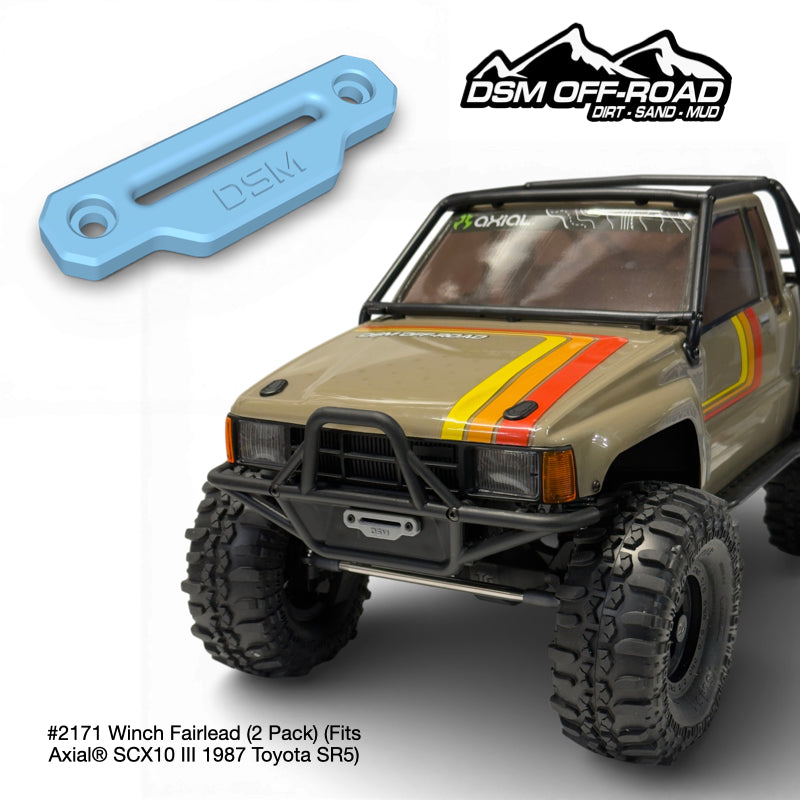 フォルム SU28 レーシングミッションブロック S10用 Winch Fairlead - Fits Axial® SCX10 III 1987 Toyota SR5 (STL File
