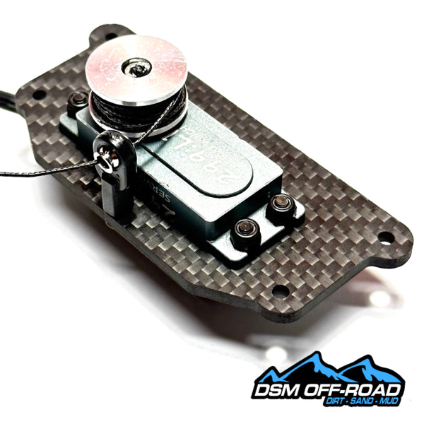 Carbon Fiber Inner Fender Servo Winch Mount (Fits Traxxas TRX4 / TRX6)
