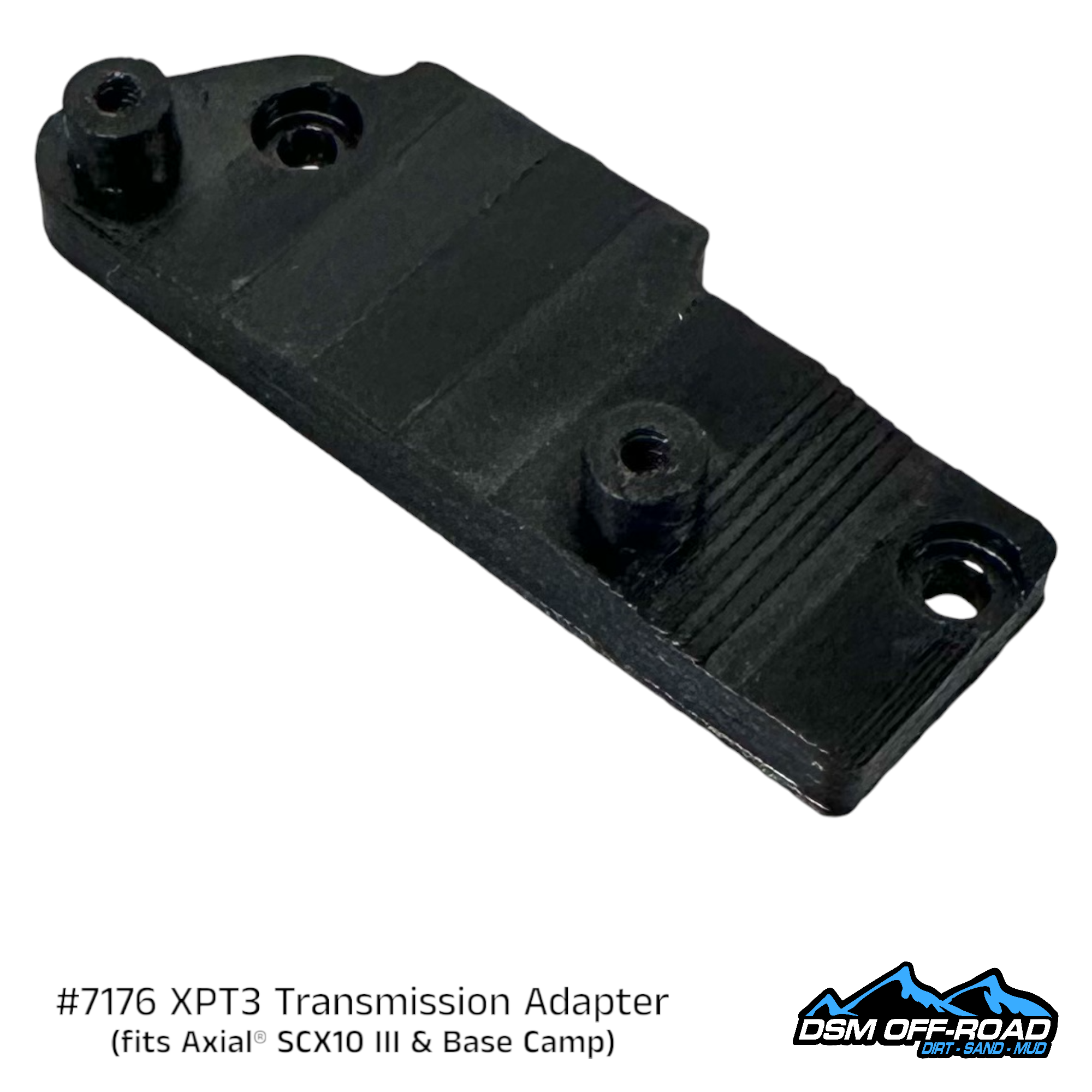 #7176 Adapter for Reefs RC XPT3 Transmission (for Axial® SCX10 III & Base Camp)