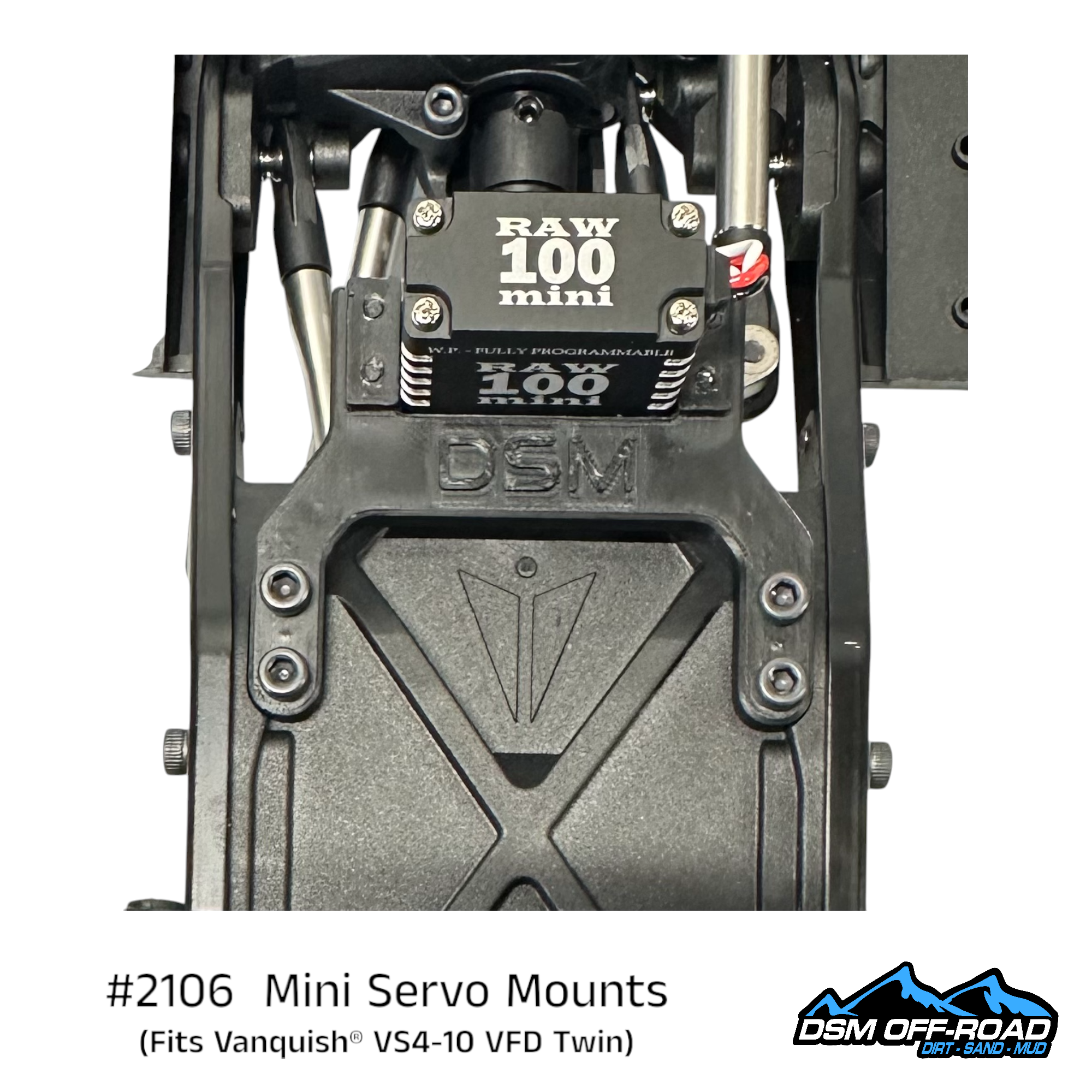 #2106 Mini Servo Mounting Kit (Fits Vanquish® VS4-10 w/ VFD Twin)