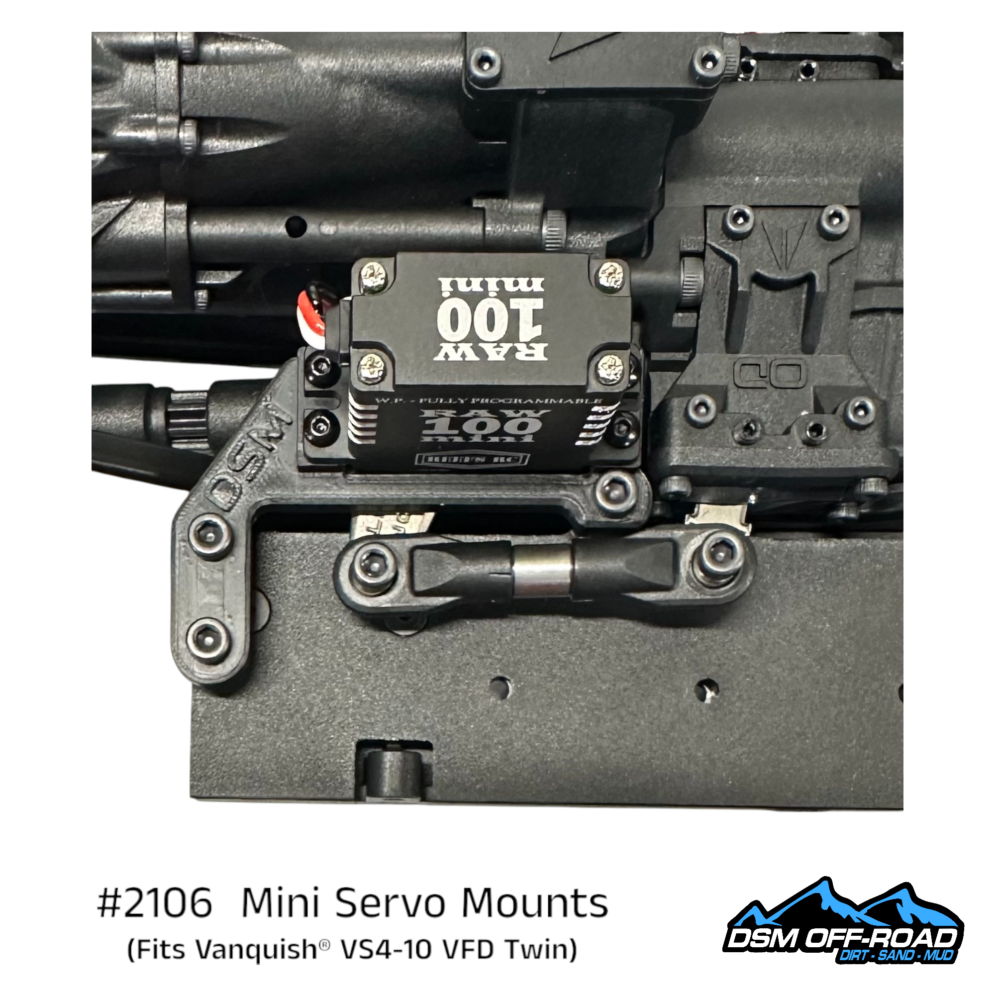 #2106 Mini Servo Mounting Kit (Fits Vanquish® VS4-10 w/ VFD Twin)
