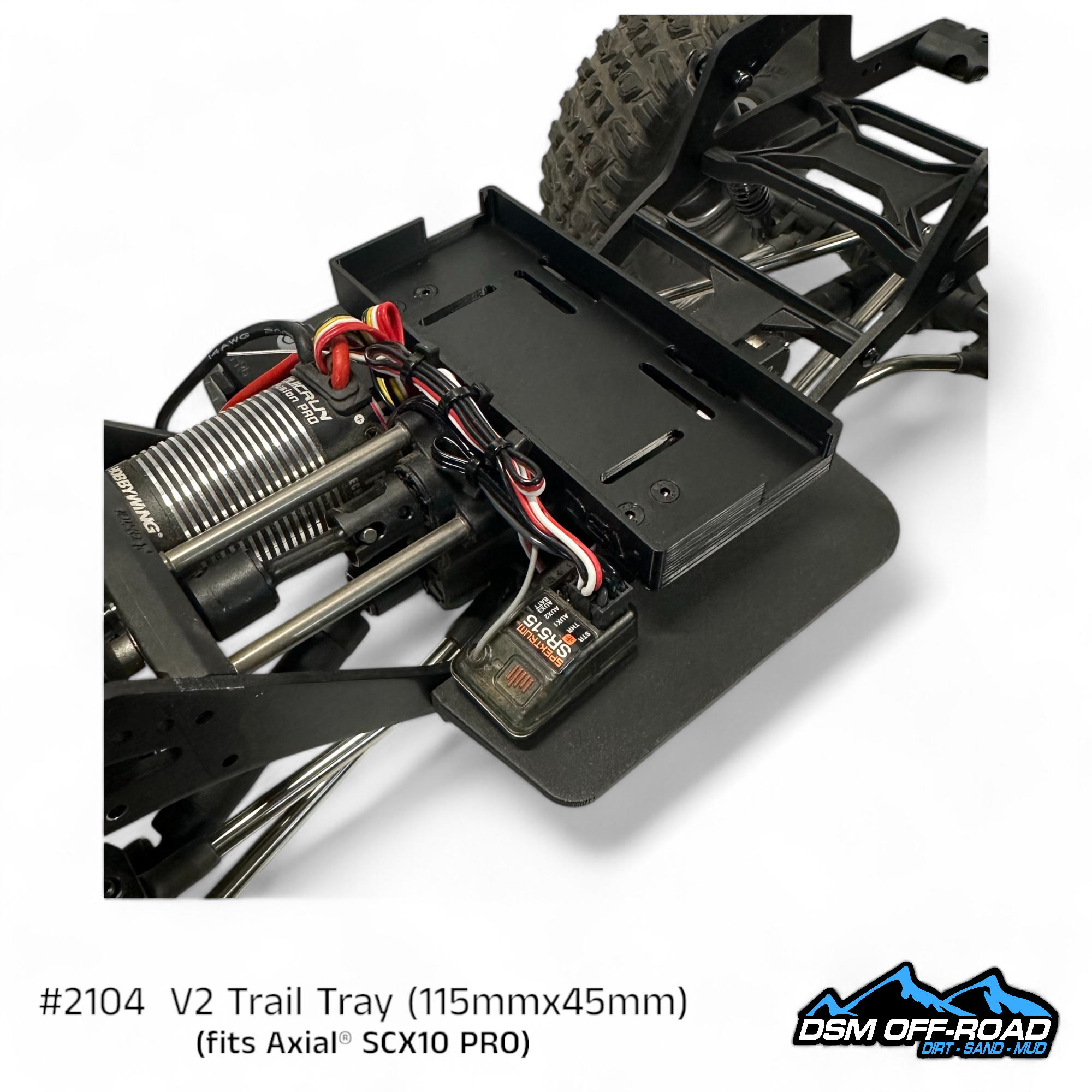 Trail Tray (fits Axial® SCX10 Pro) (STL)