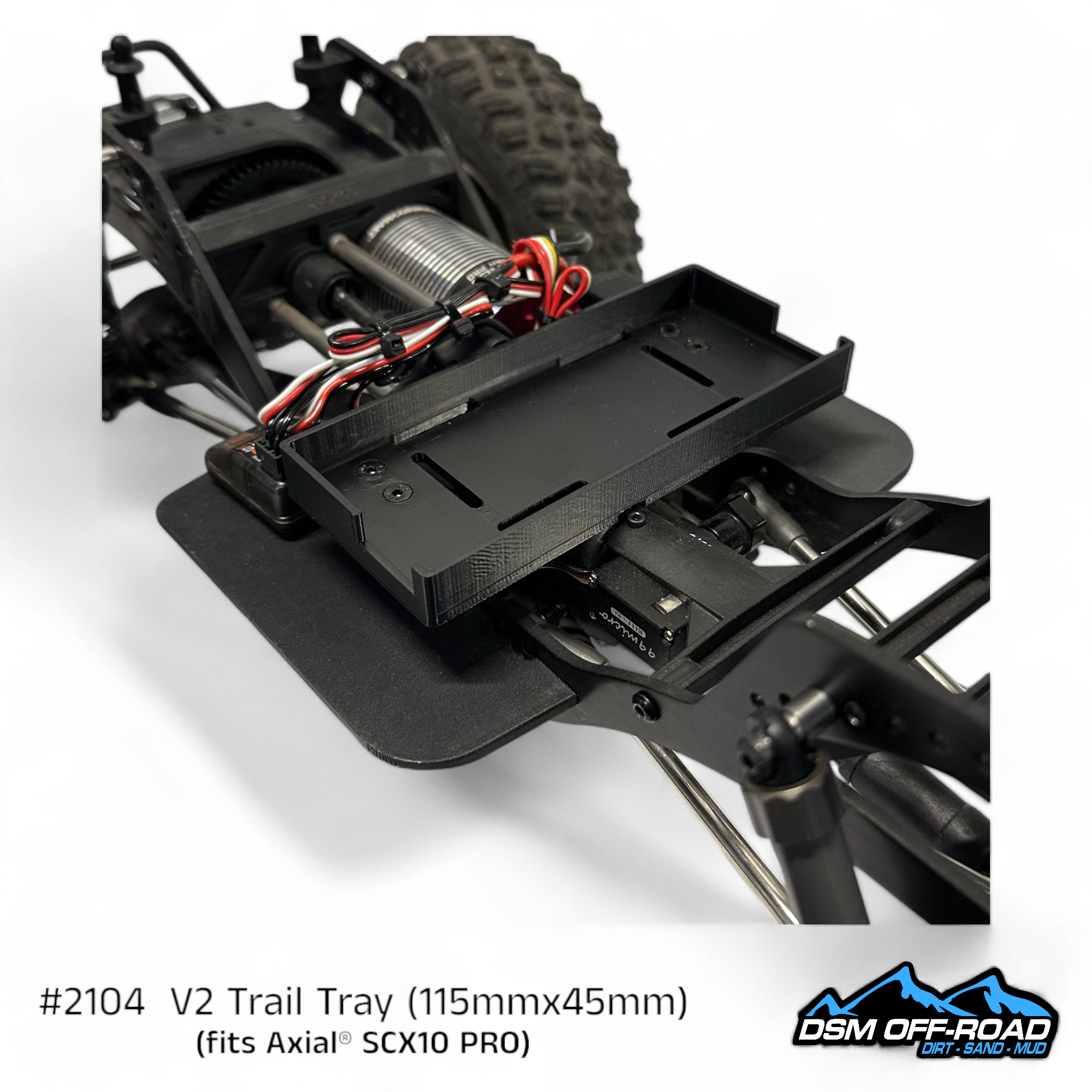 Trail Tray (fits Axial® SCX10 Pro) (STL)