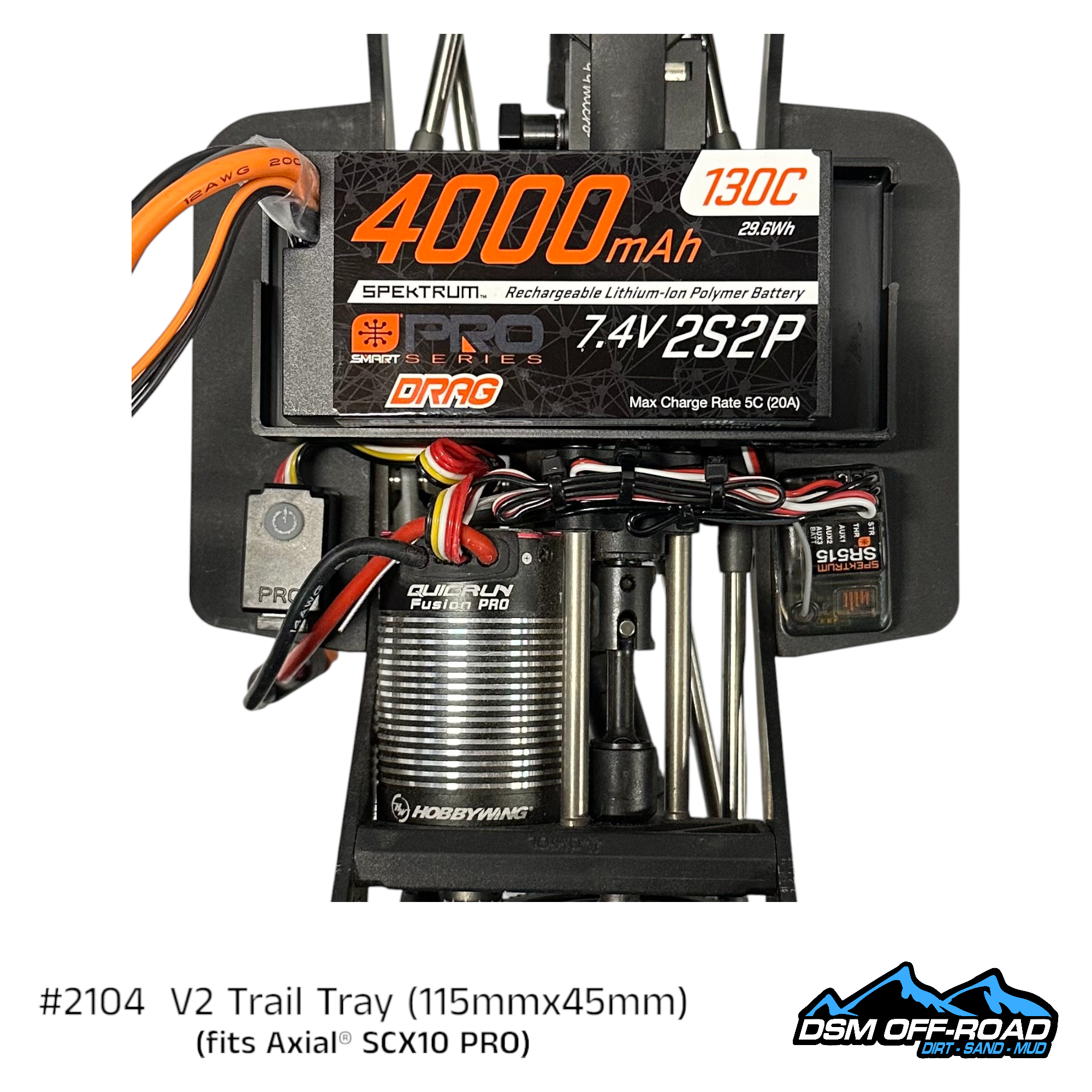 Trail Tray (fits Axial® SCX10 Pro) (STL)