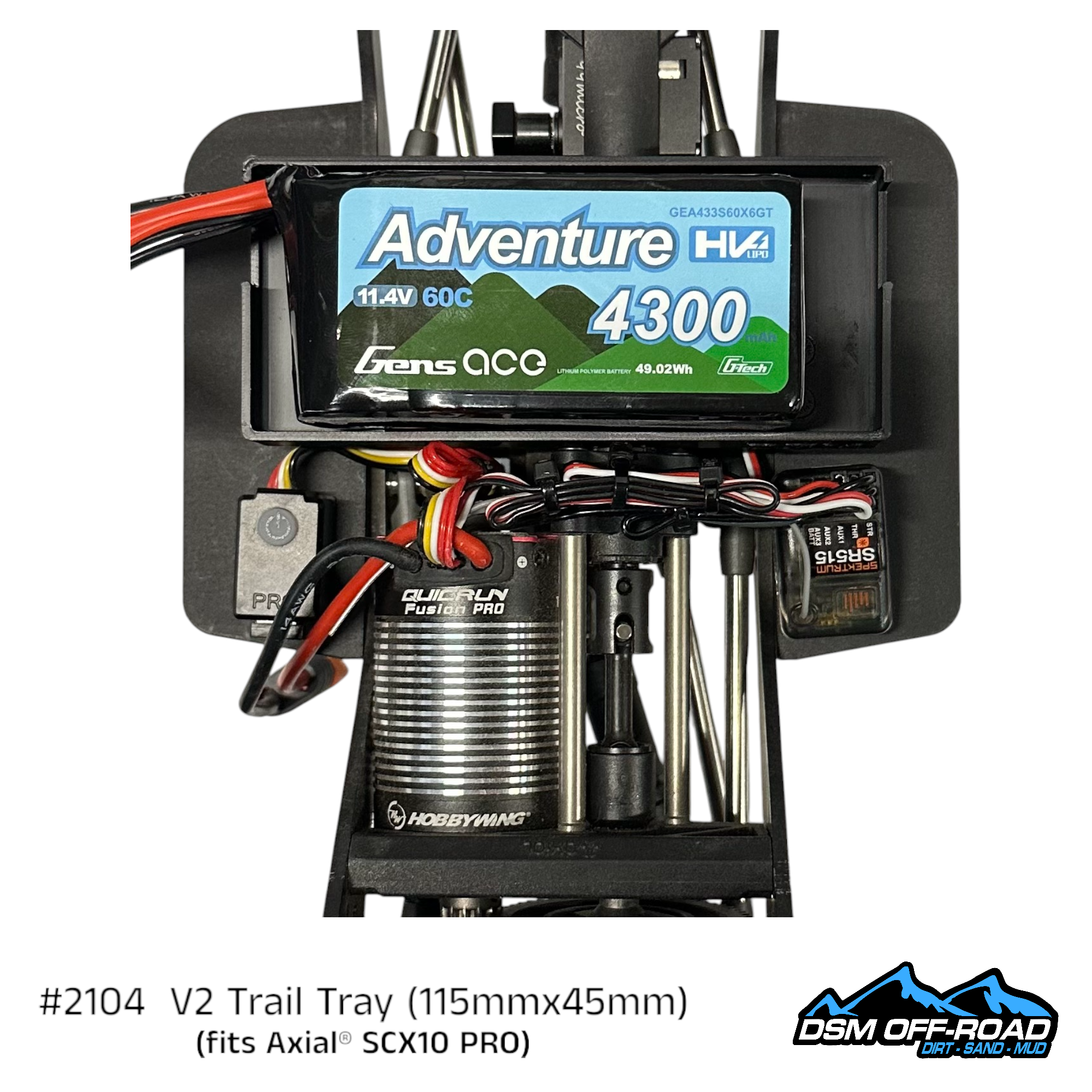 Trail Tray (fits Axial® SCX10 Pro) (STL)