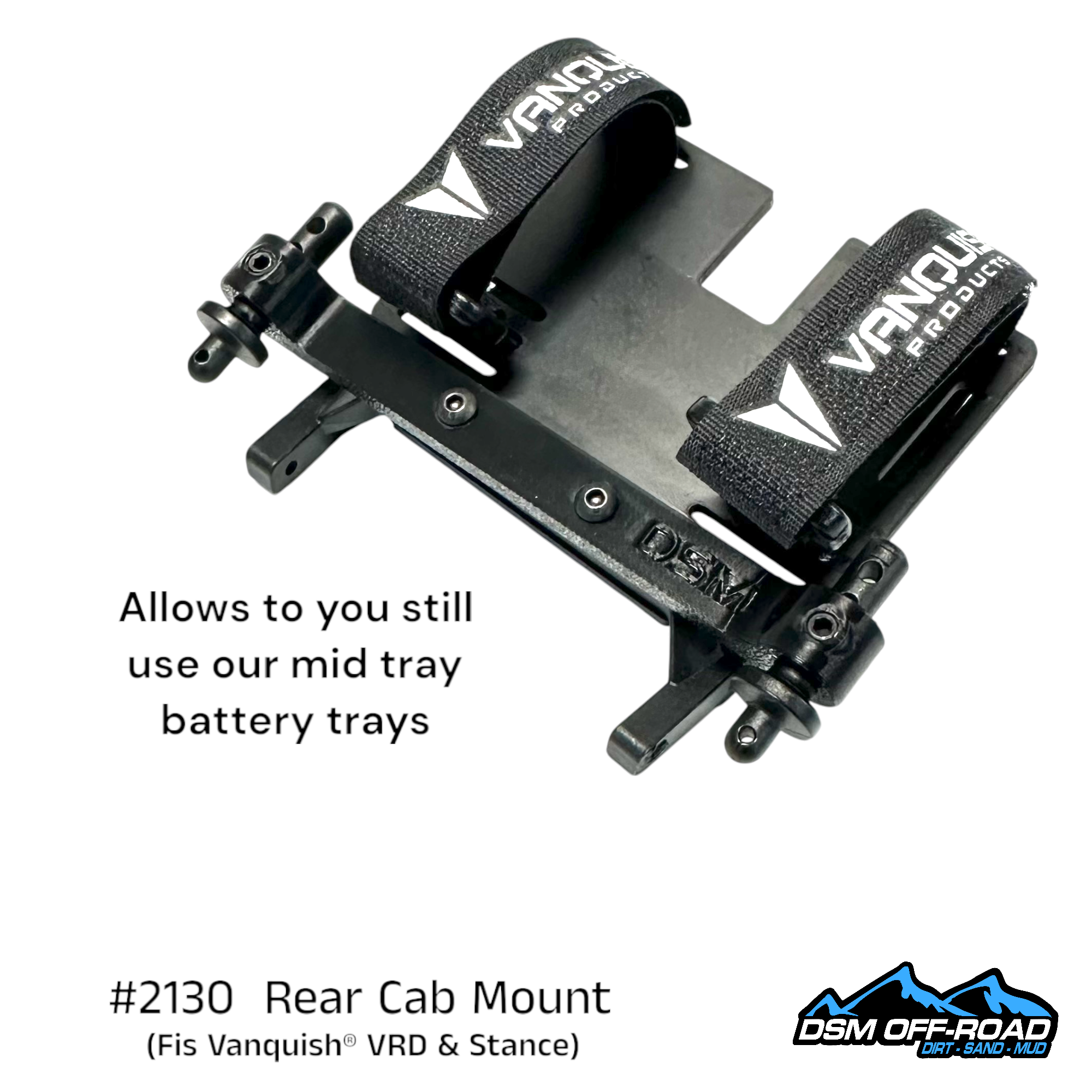 Rear Cab Only Body Mount (fits Vanquish® VRD & Stance) (STL)