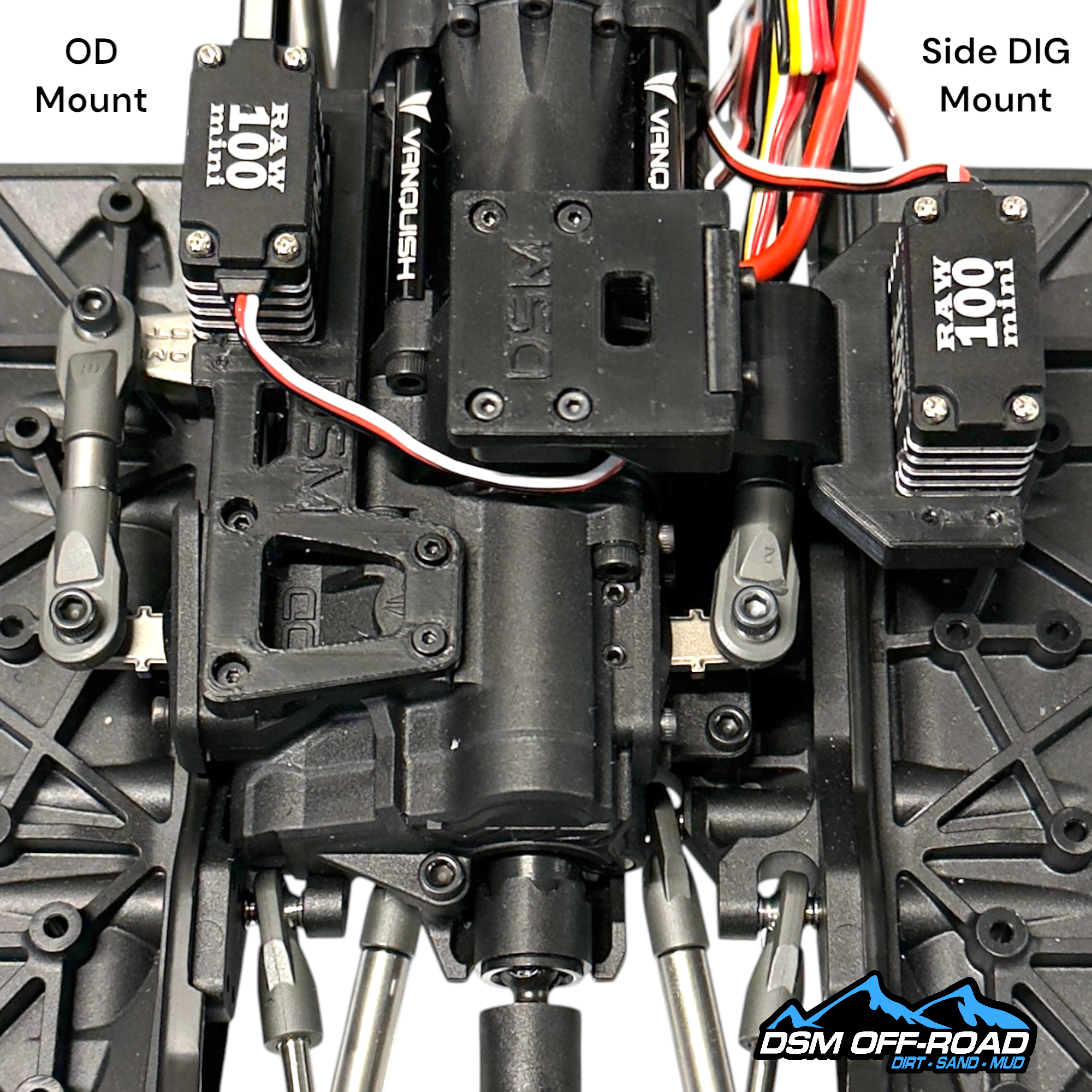 Mini Servo Mounts (for Vanquish® VFD Twin Transmission)