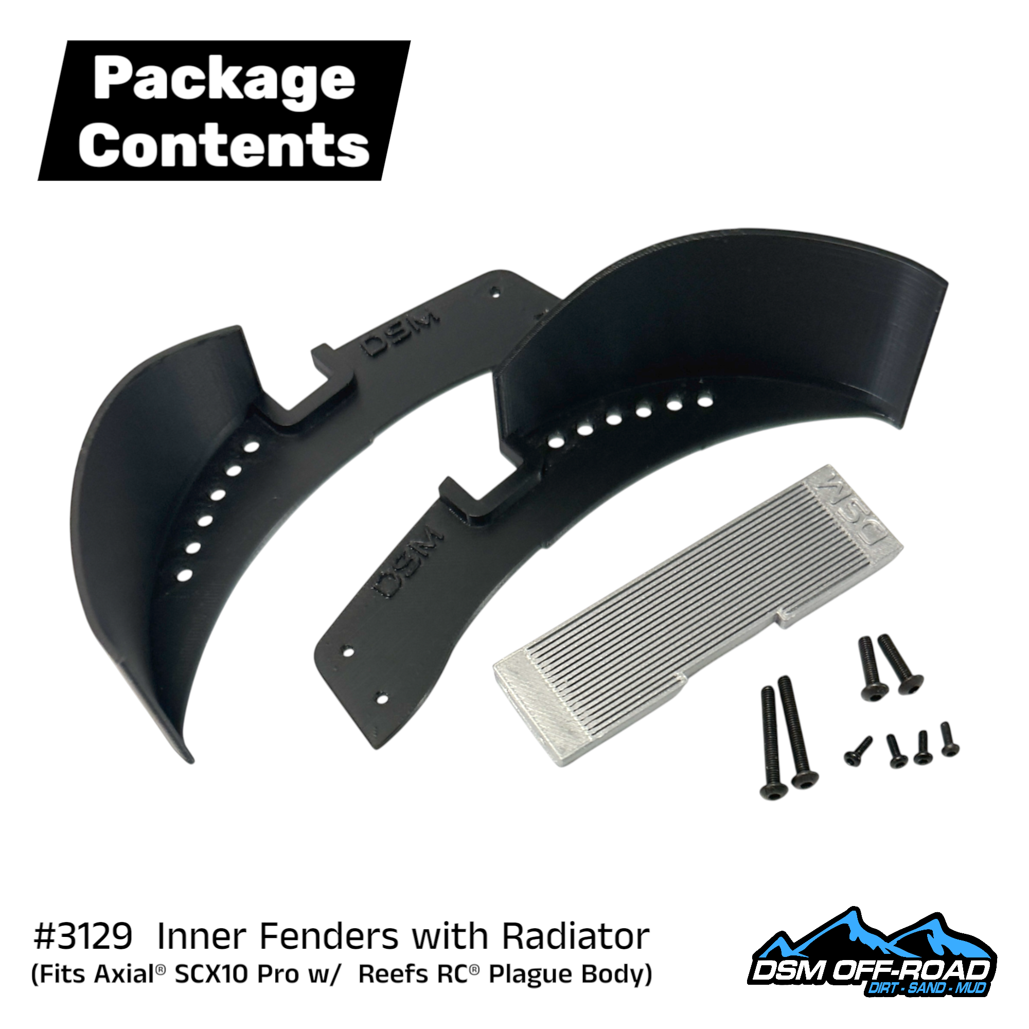 Custom Fit Inner Fenders (Fits Axial® SCX10 Pro)