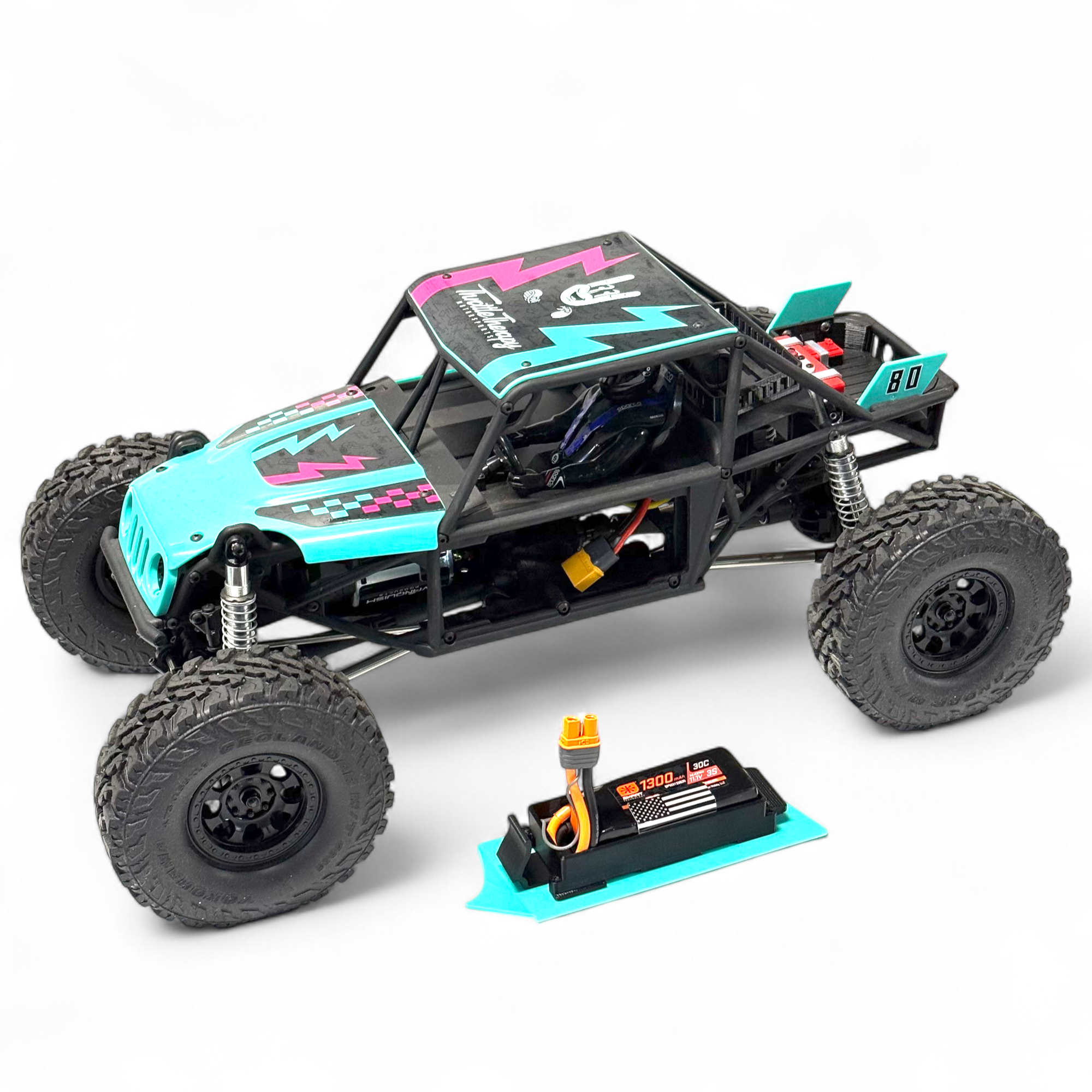 Quick Release Battery Cups (fits Vanquish® H10 Optic) (STL)