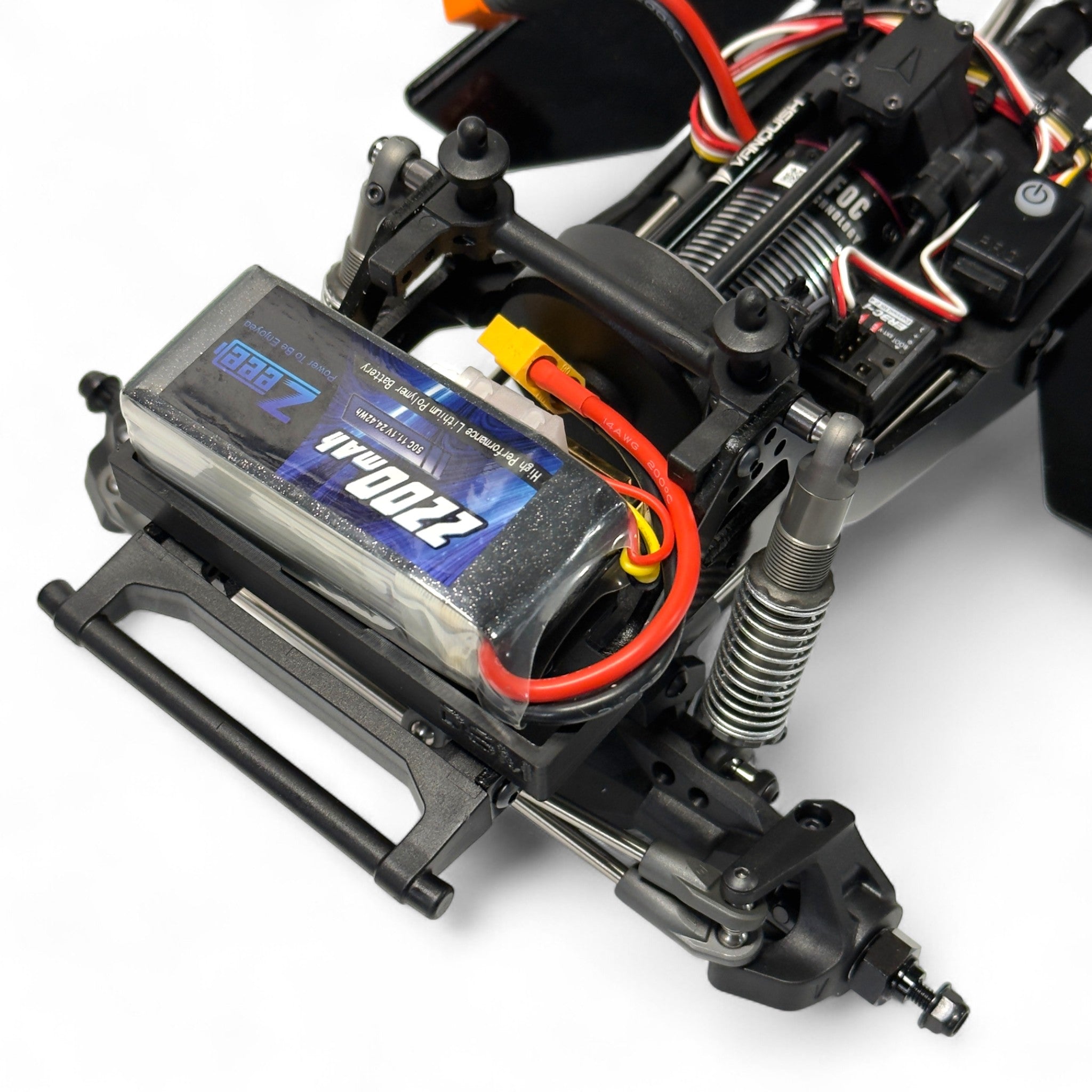 Large Front Battery Tray (Fits Vanquish® VRD, Mullet & Stance) (STL)