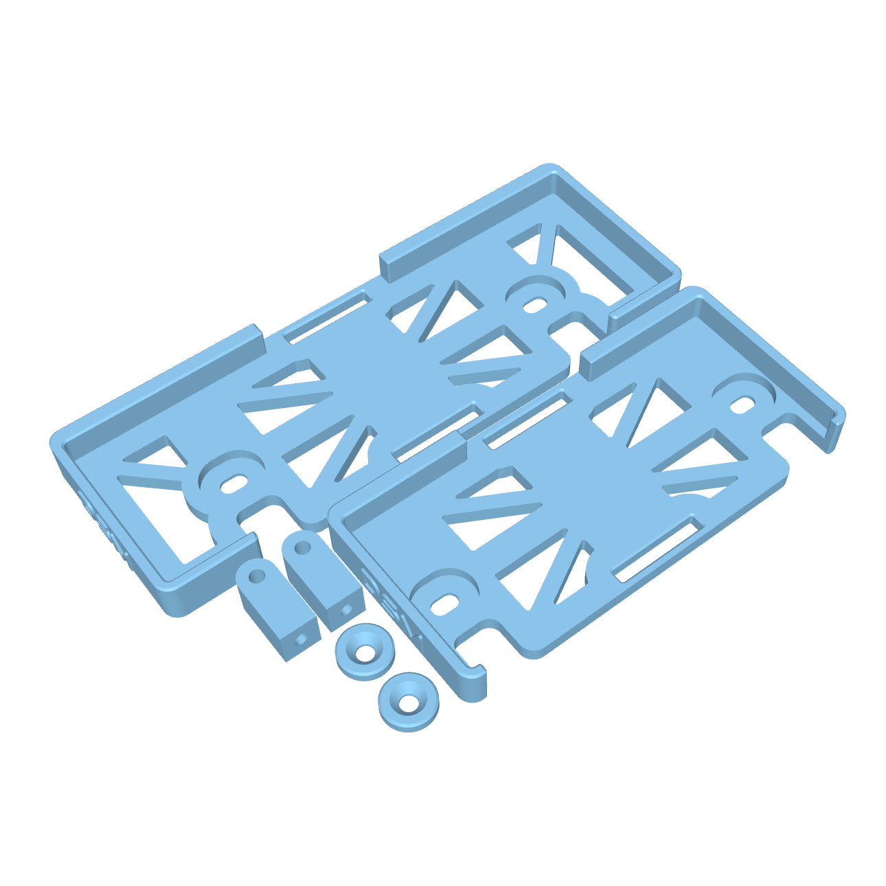 Forward Battery Tray (Fits Axial® SCX10 III & Base Camp) (STL)
