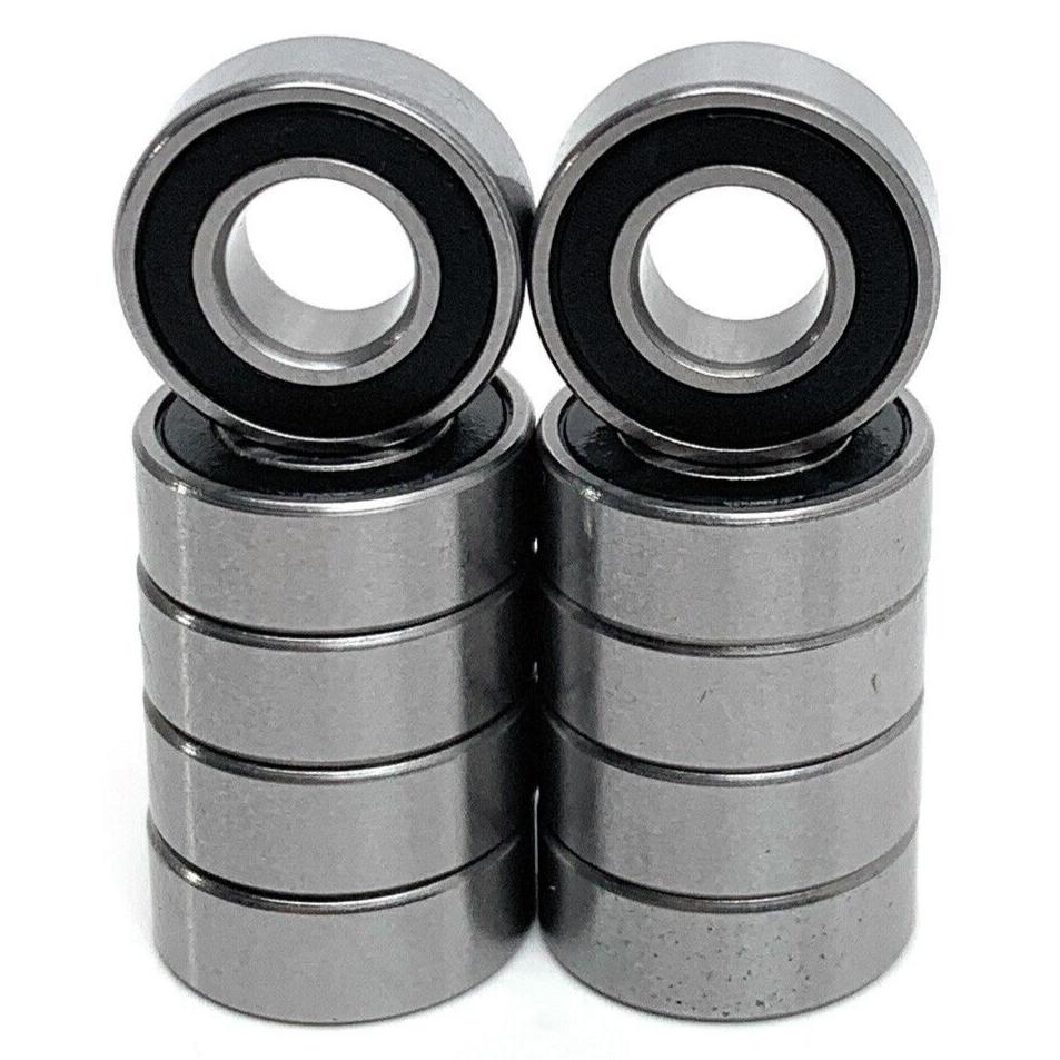 6x10x3mm Stainless Steel Rubber Sealed Bearings (10 Pack)