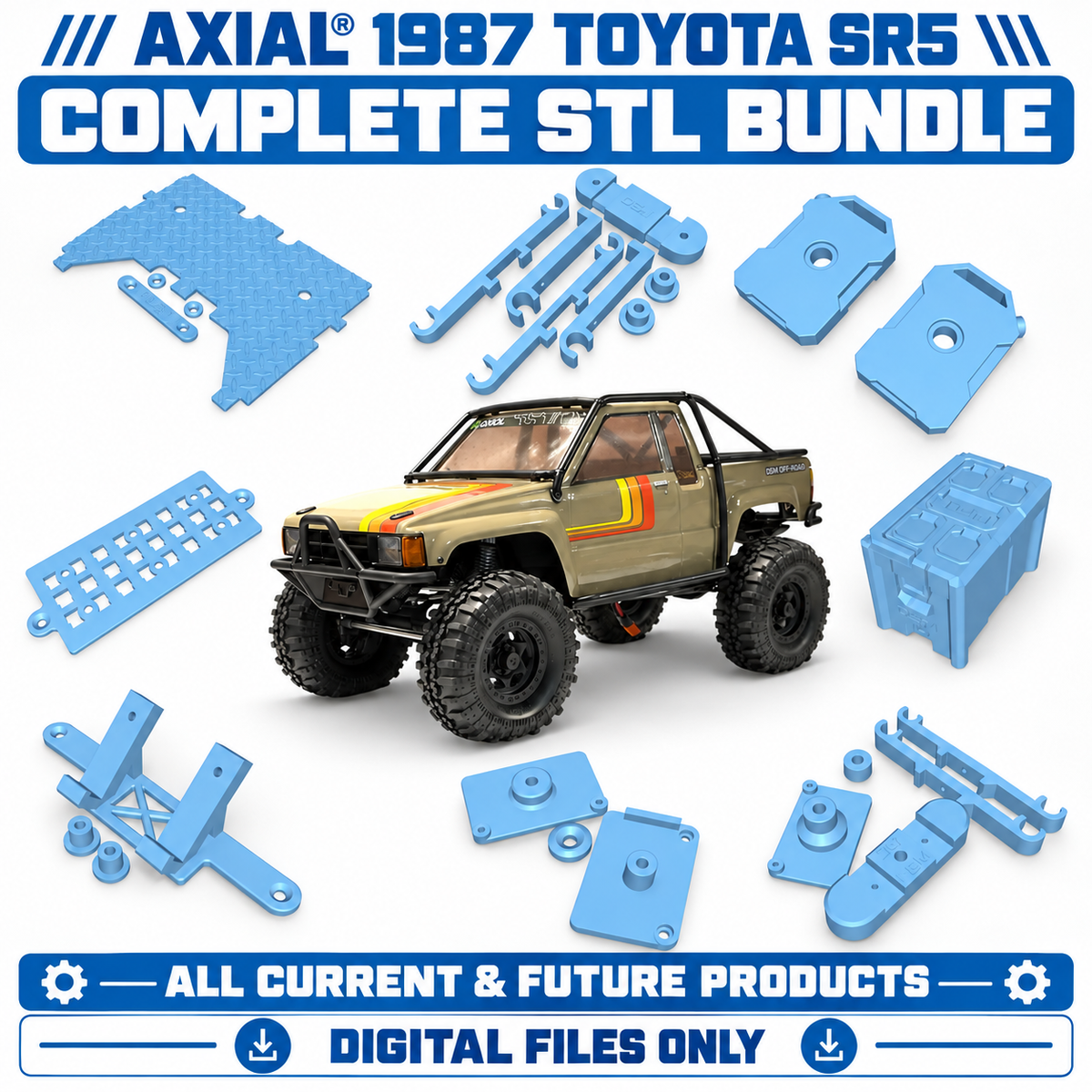 Axial® 1987 Toyota SR5 - Complete STL Bundle