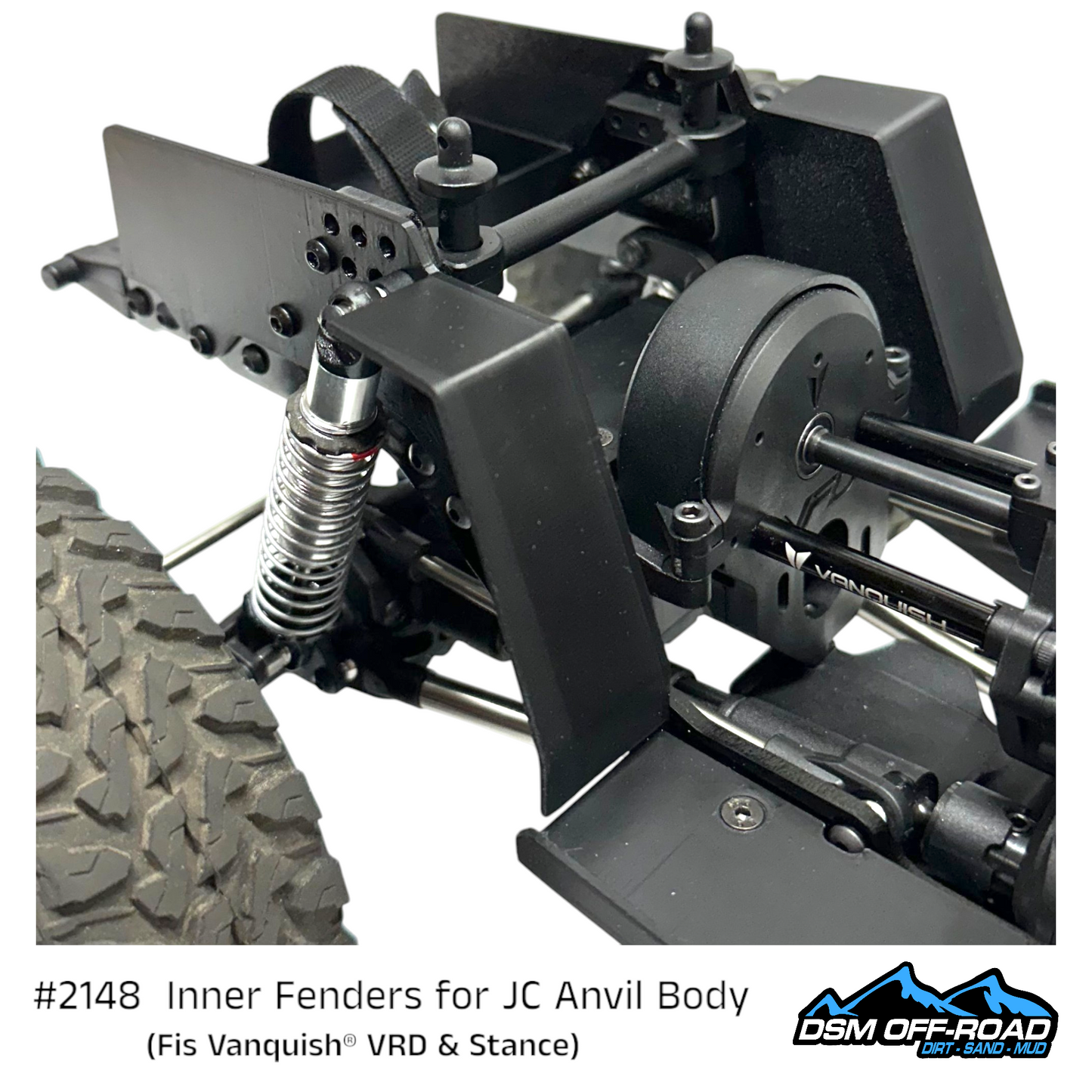 Inner Fenders for JConcepts® Anvil Body (fits Vanquish® VRD & Stance)