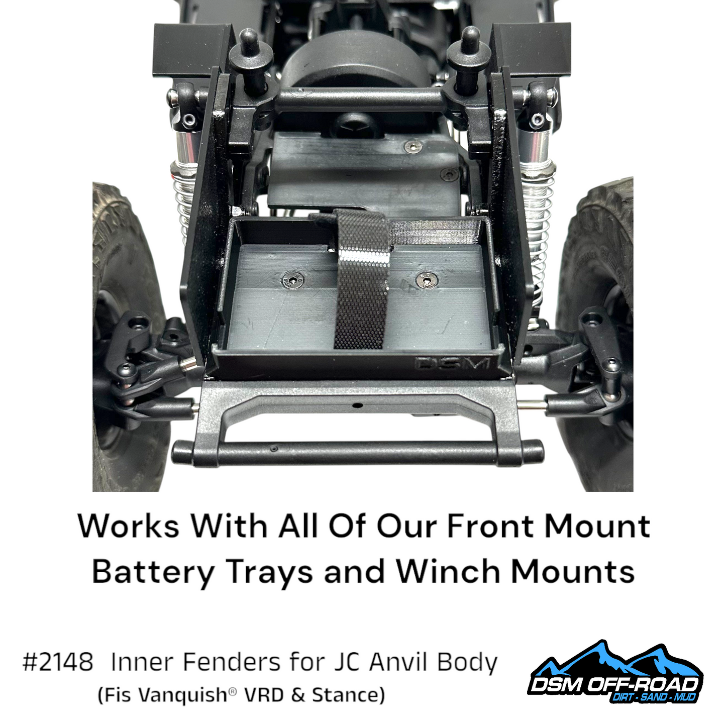Inner Fenders for JConcepts® Anvil Body (fits Vanquish® VRD & Stance)