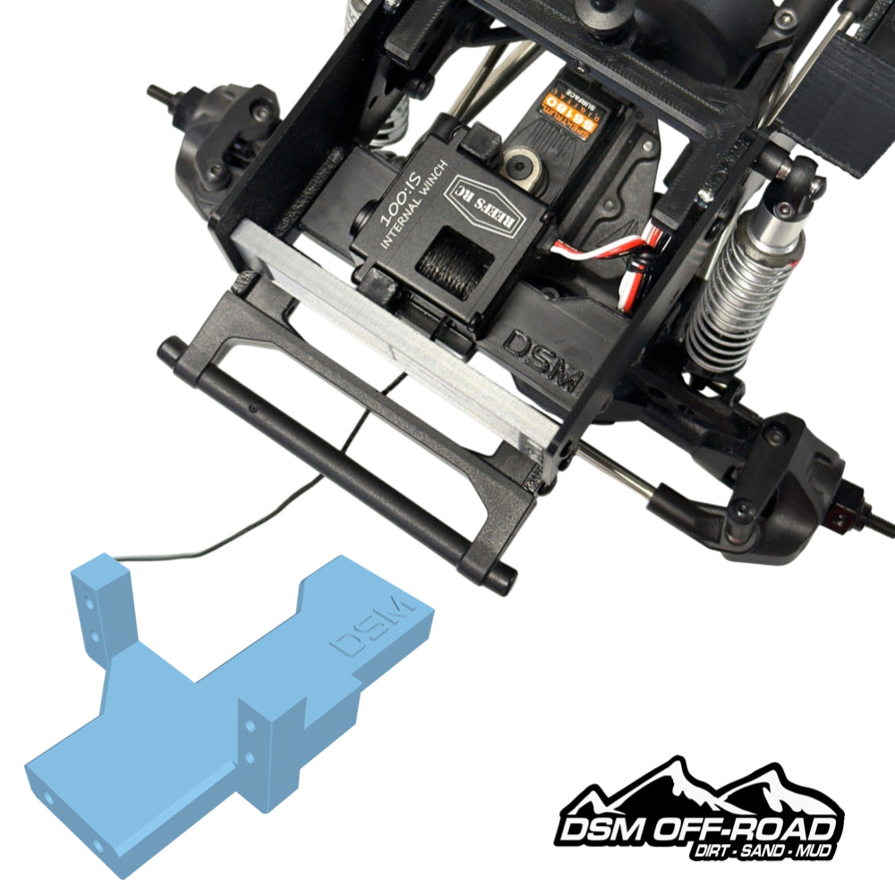 Mini Servo Winch Mount (for Vanquish® VRD w/ Stubby Kit) (STL File)