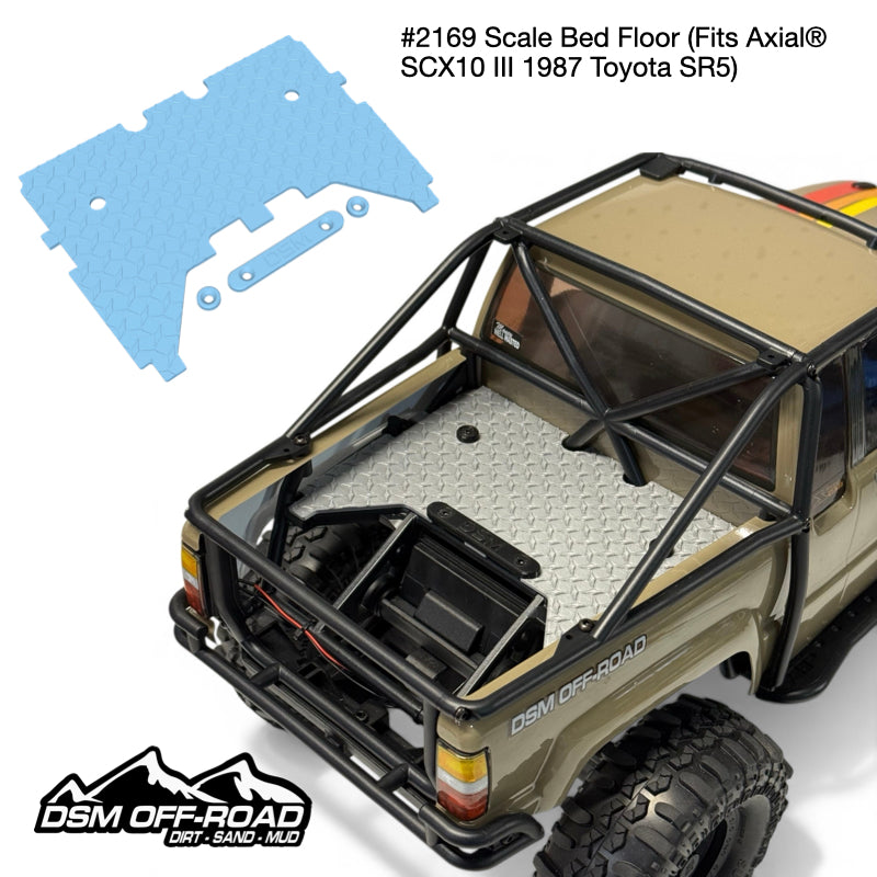 Scale Bed Floor - Fits Axial® SCX10 III 1987 Toyota SR5 (STL File)