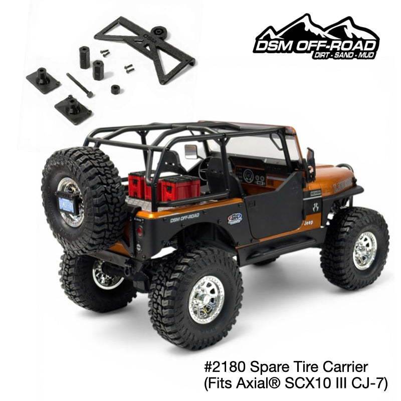Spare Tire Carrier - Fits Axial® SCX10 III CJ-7