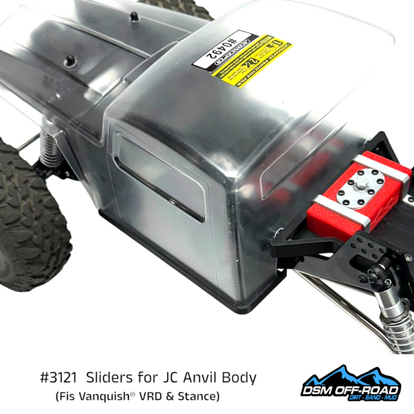 Jconcepts® V2 Anvil Sliders with Cab Mounts (for Vanquish® VRD, Mullet & Stance)