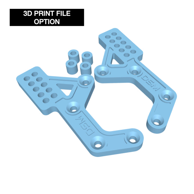 Comp Style Rear Shock Towers (fits Axial® SCX10 III & Base Camp)