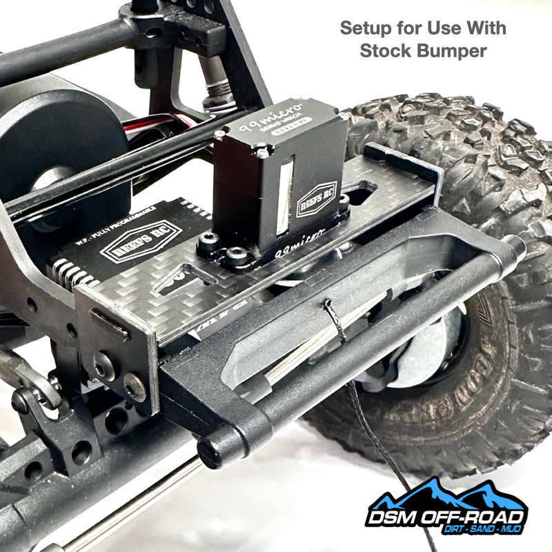 Carbon Fiber Micro Servo Winch Mount (Fits Vanquish® VRD & Stance)