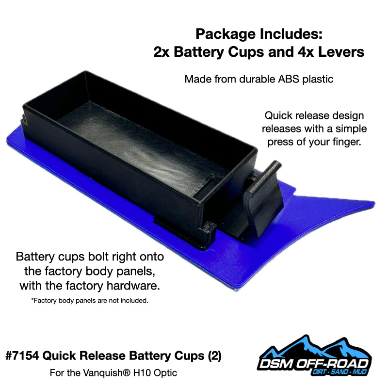 Quick Release Battery Cups (fits Vanquish® H10 Optic)