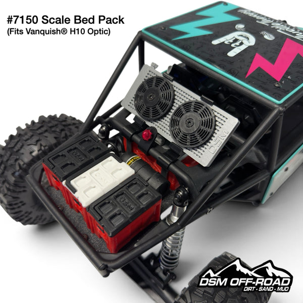 Scale Bed Pack – Tool Boxes, Cooler Radiator & Fuel Cell (Fits Vanquish® H10 Optic)