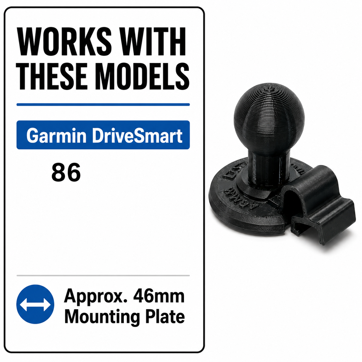 Garmin® GPS to RAM 1-Inch Ball Mount Adapter