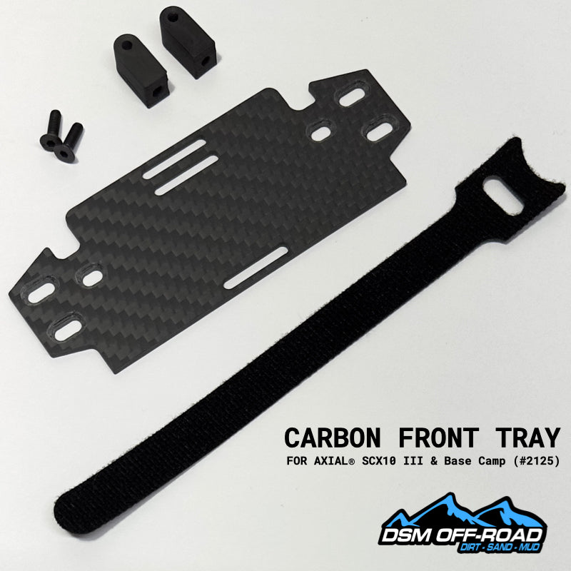 Carbon Fiber Forward Battery Tray (Fits Axial® SCX10 III & Base Camp)