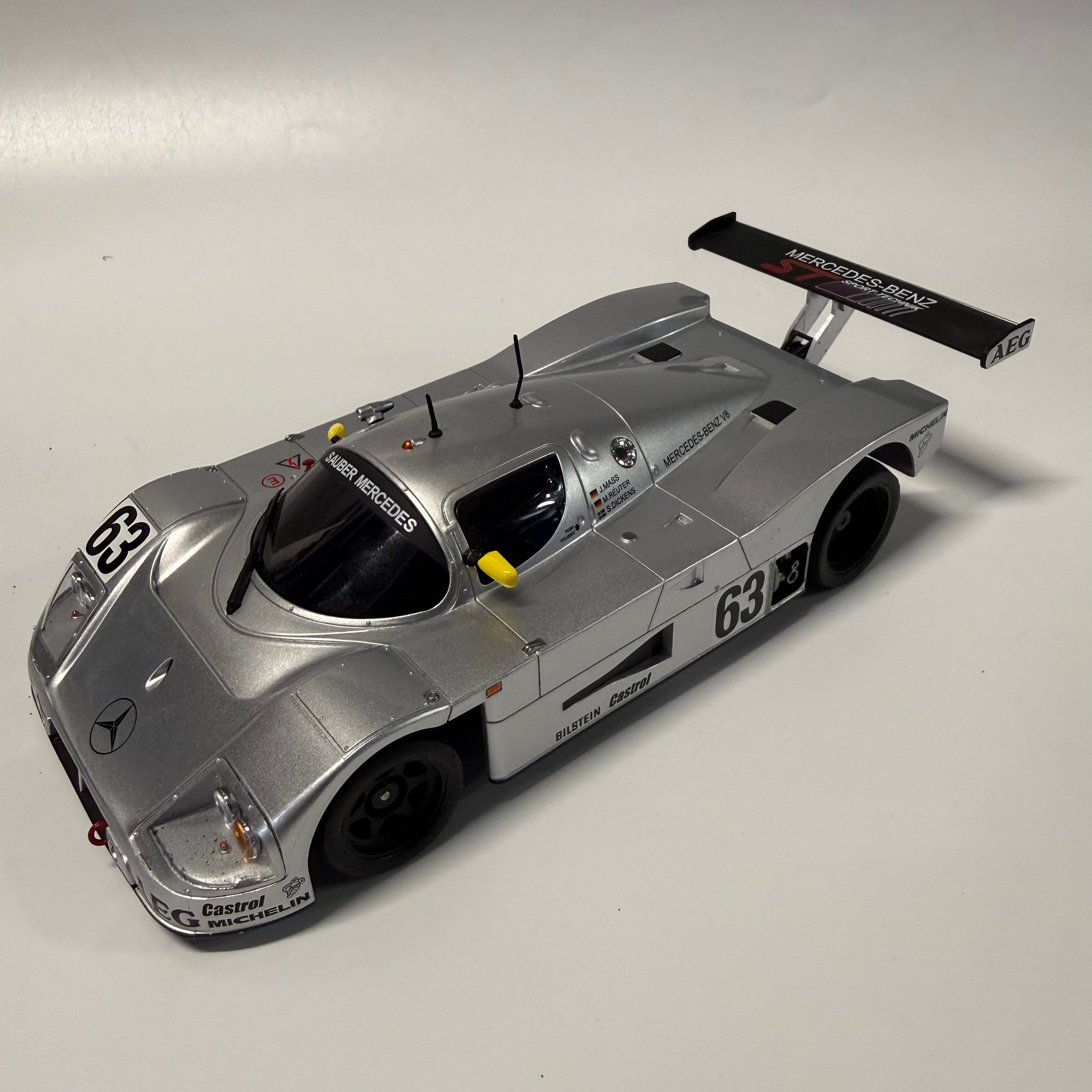 MINI-Z RWD 1/28 1988 Sauber-Mercedes Gruppe-C-Rennsportwagen C9 RTR, Silver