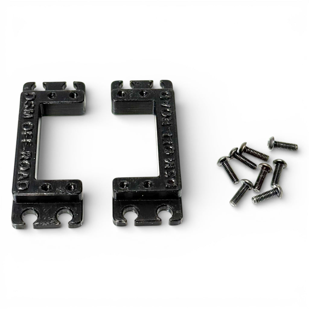 RAW100 Mini To Full Size Servo Offset Adapters (2 Pack) – DSM Off-Road