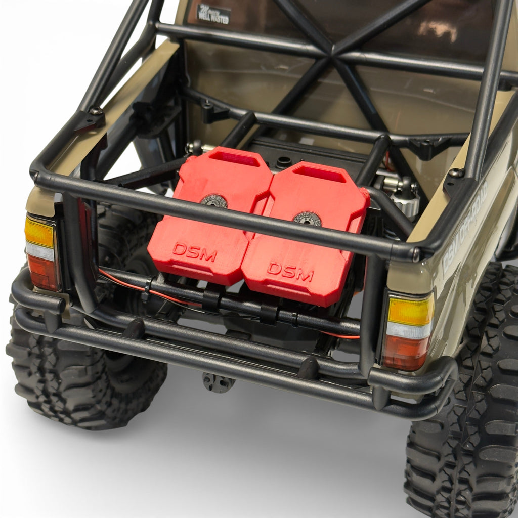 Scale Dual Rear Fuel Cans & Mounts (Fits Axial® SCX10 III 1987 Toyota SR5)