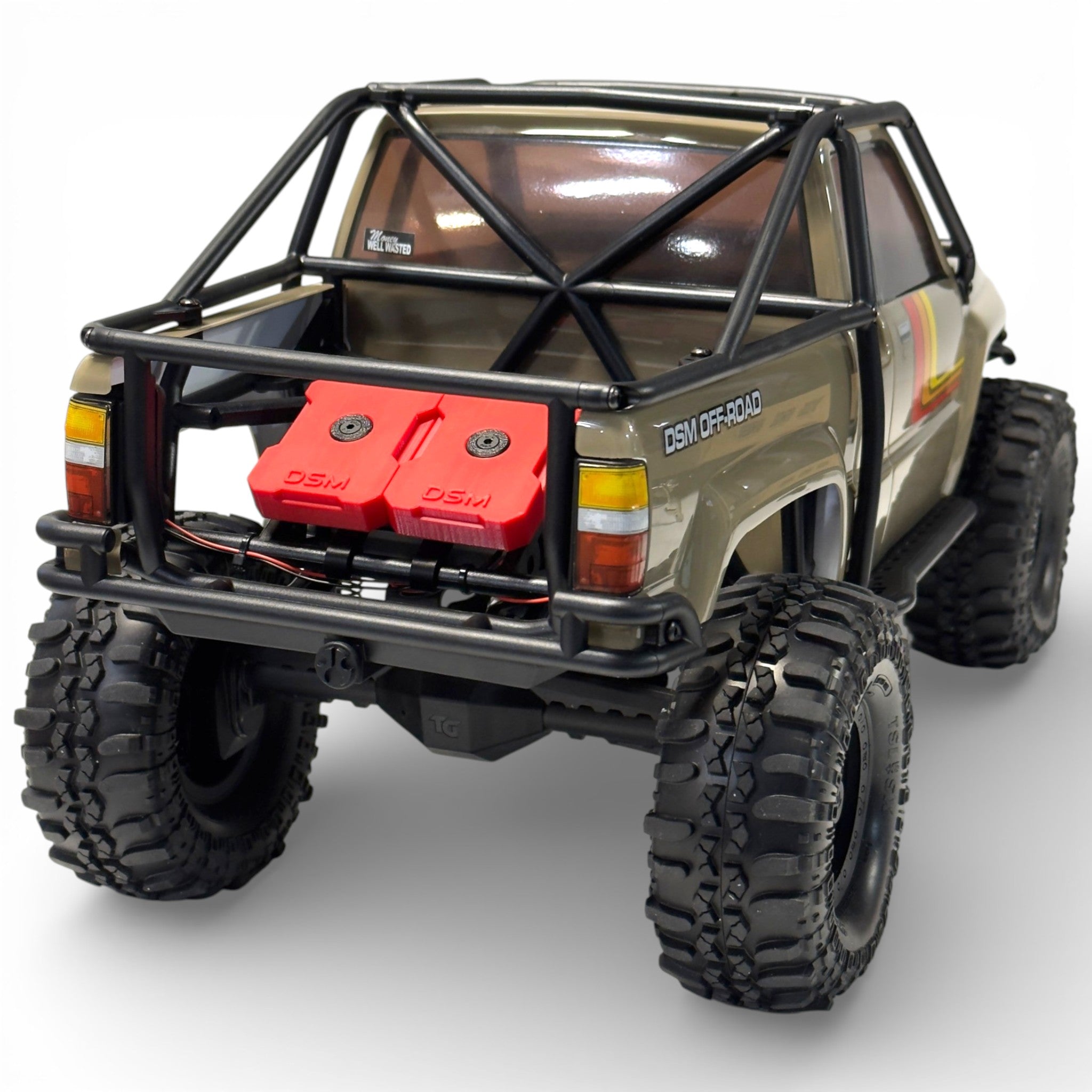 Scale Rear Fuel Containers - Fits Axial® SCX10 III 1987 Toyota SR5