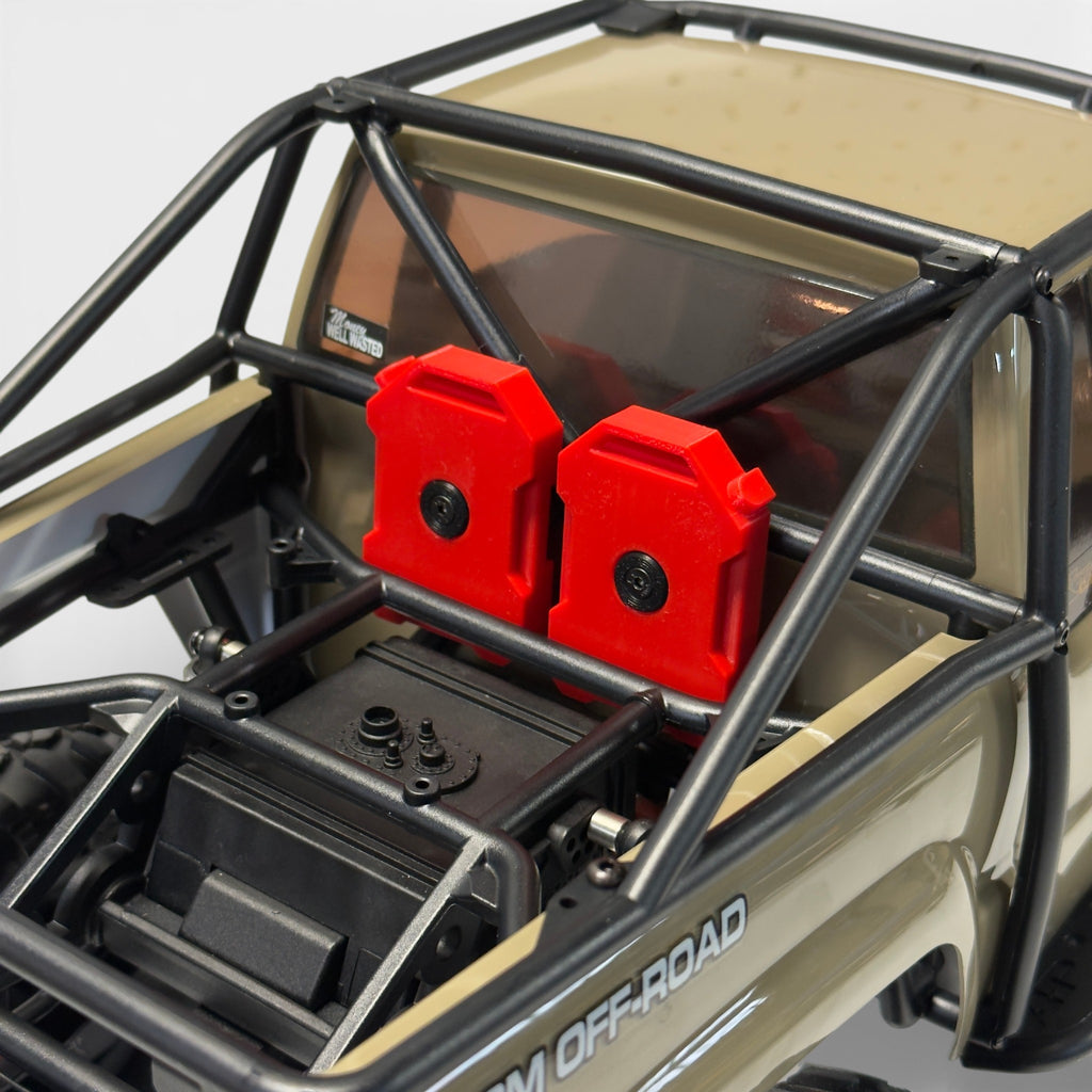 Scale Dual Rear Fuel Cans & Mounts (Fits Axial® SCX10 III 1987 Toyota SR5)