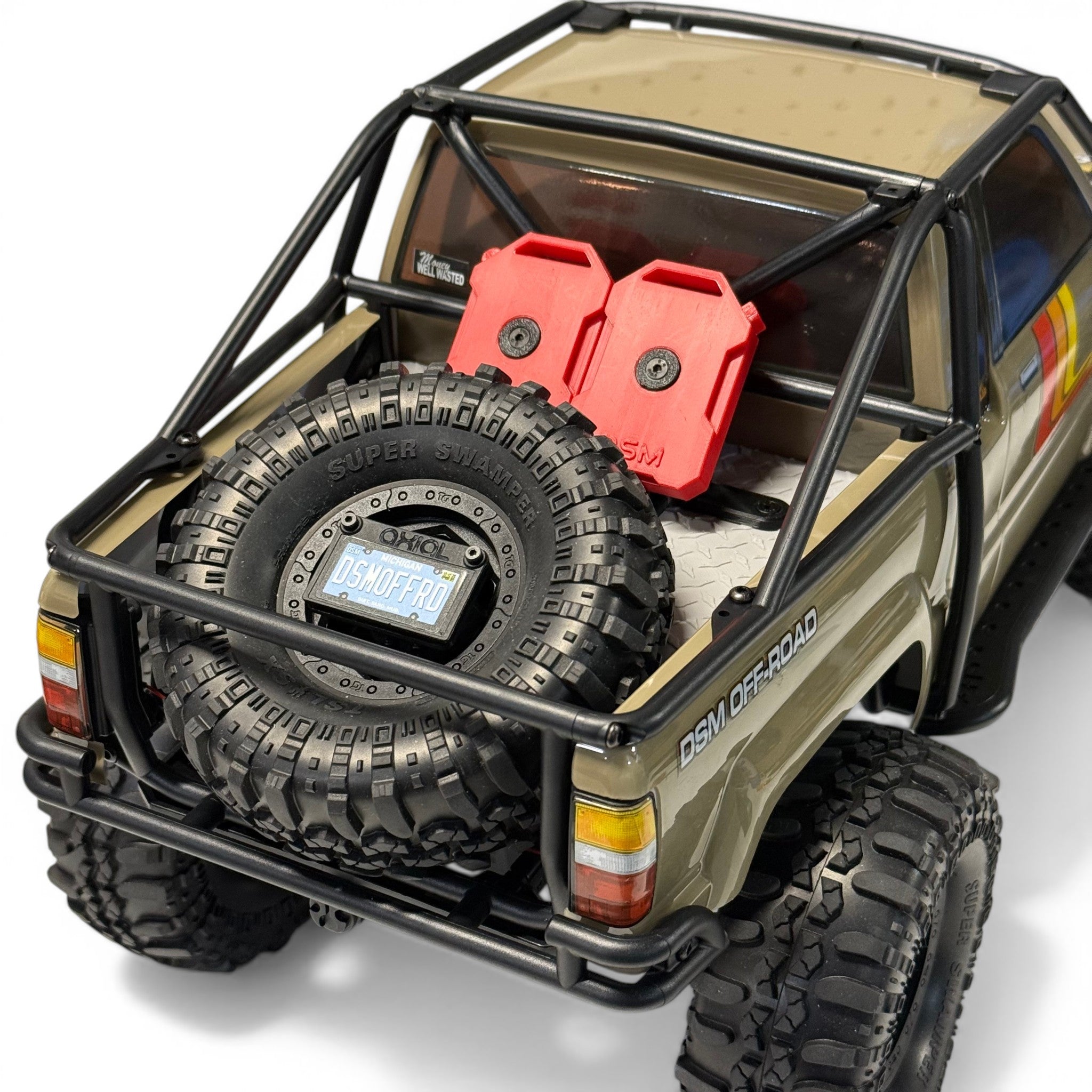 Scale Bed Pack – Fuel Cells & Spare Mount (Fits Axial® SCX10 III SR5)