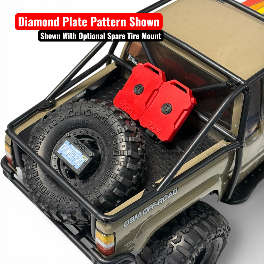 Scale Bed Floor With Fuel Cans (Fits Axial® SCX10 III 1987 Toyota SR5)