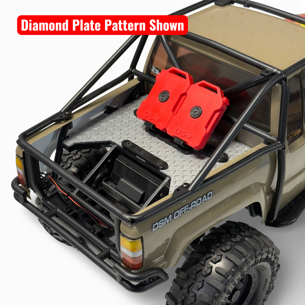 Scale Bed Floor With Fuel Cans (Fits Axial® SCX10 III 1987 Toyota SR5)