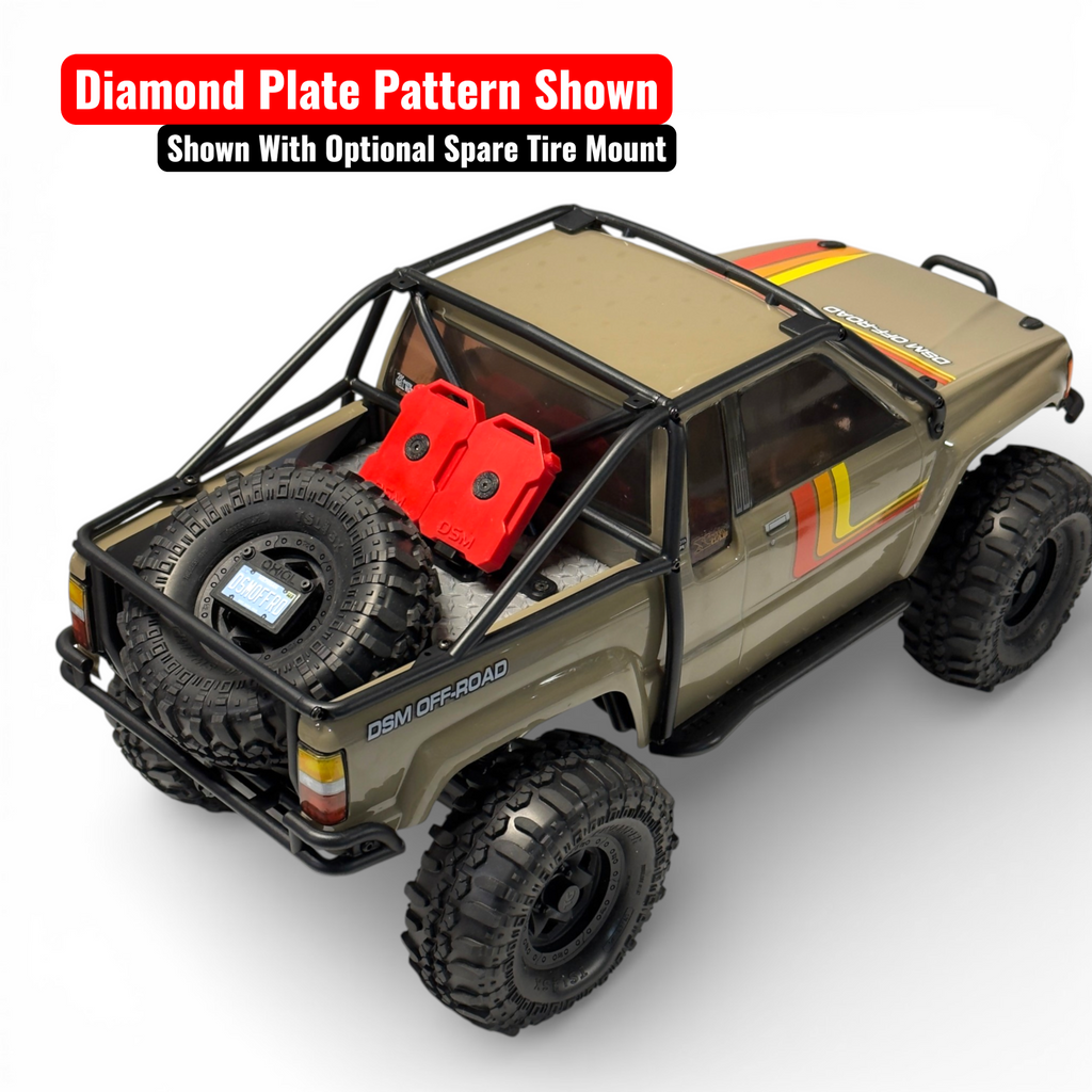 Scale Bed Floor With Fuel Cans (Fits Axial® SCX10 III 1987 Toyota SR5)