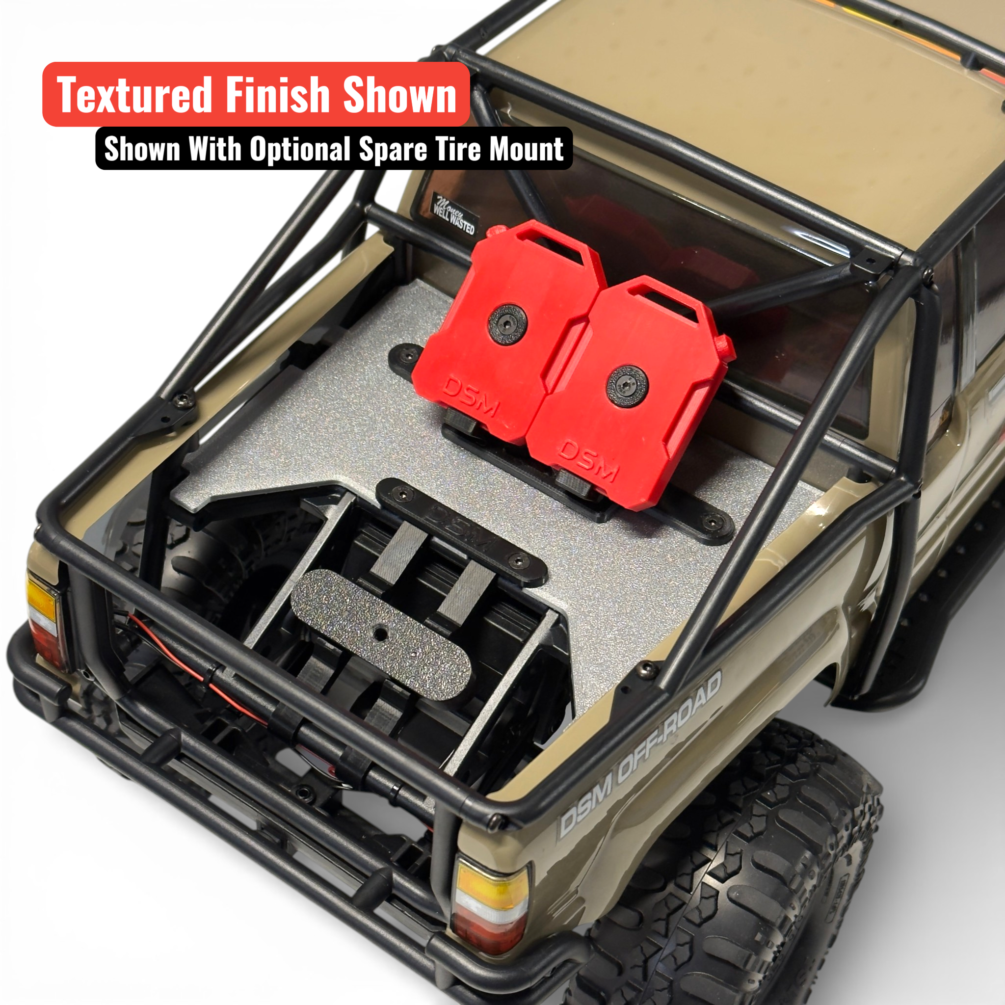 Scale Bed Floor With Fuel Cans (Fits Axial® SCX10 III 1987 Toyota SR5)