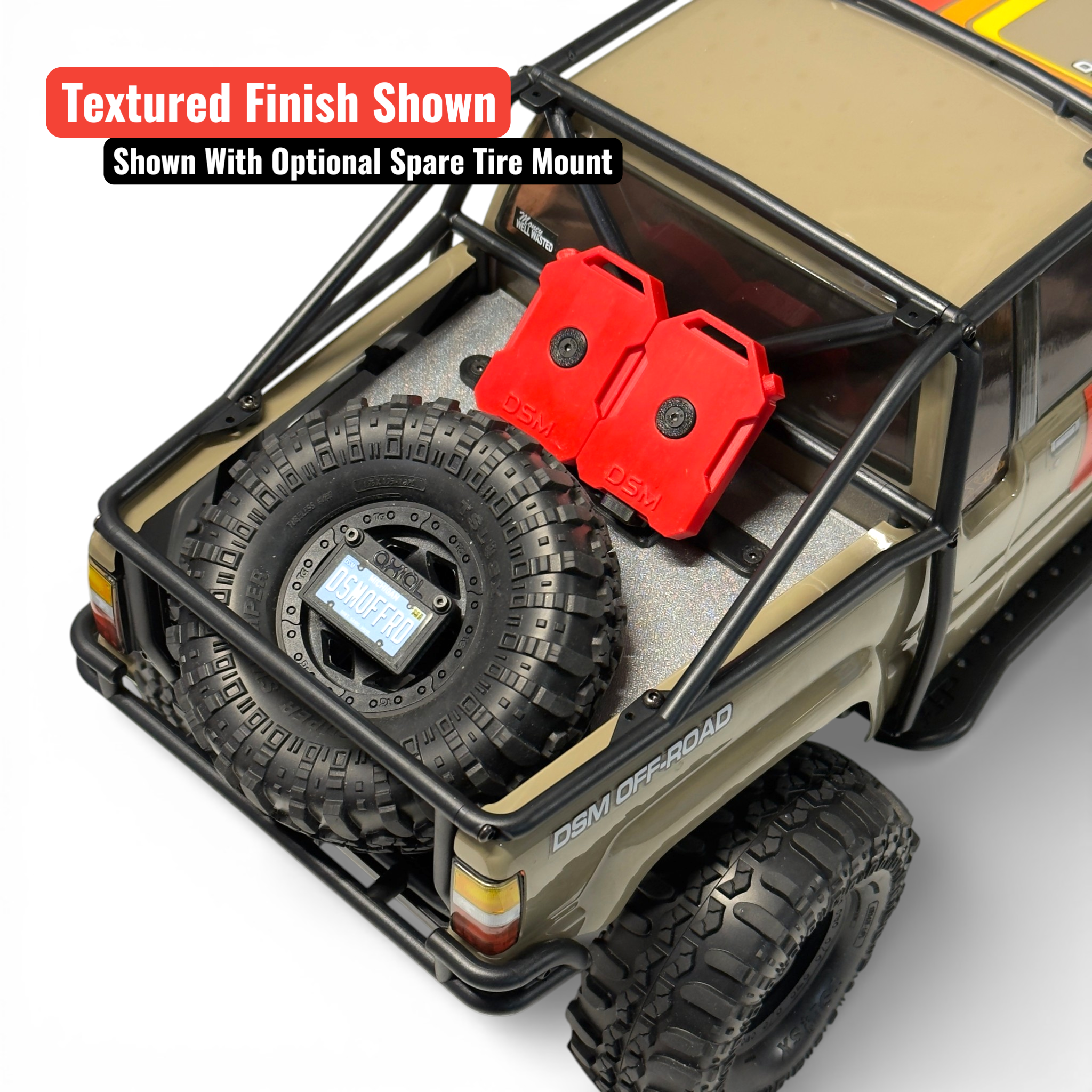 Scale Bed Floor With Fuel Cans (Fits Axial® SCX10 III 1987 Toyota SR5)