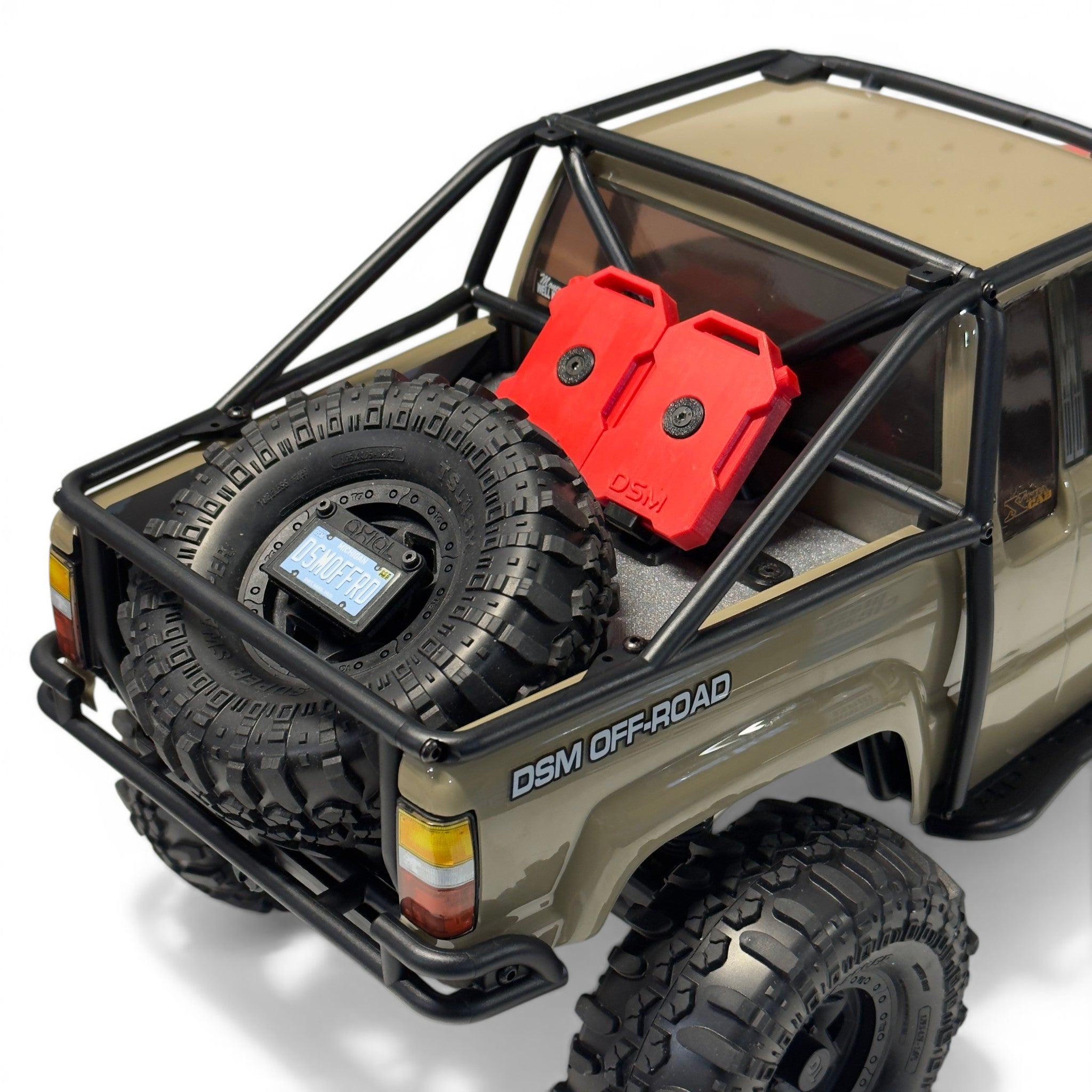 Scale Bed Pack – Fuel Cells & Spare Mount (Fits Axial® SCX10 III SR5) (STL File)