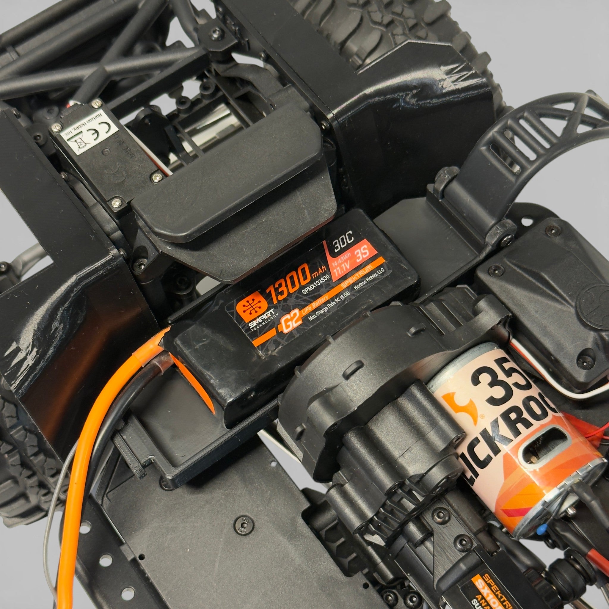 Forward Battery Tray - Fits Axial® SCX10 III 1987 Toyota SR5 (STL File)