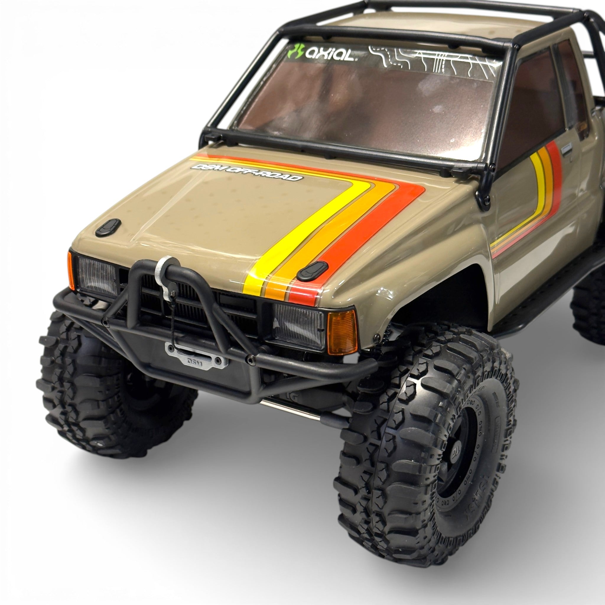 ラジオコントロール TOYOTAHILUX4WDセミデラコン スケール1/20 Winch Fairlead - Fits Axial® SCX10 III 1987 Toyota SR5 – DSM Off-Road