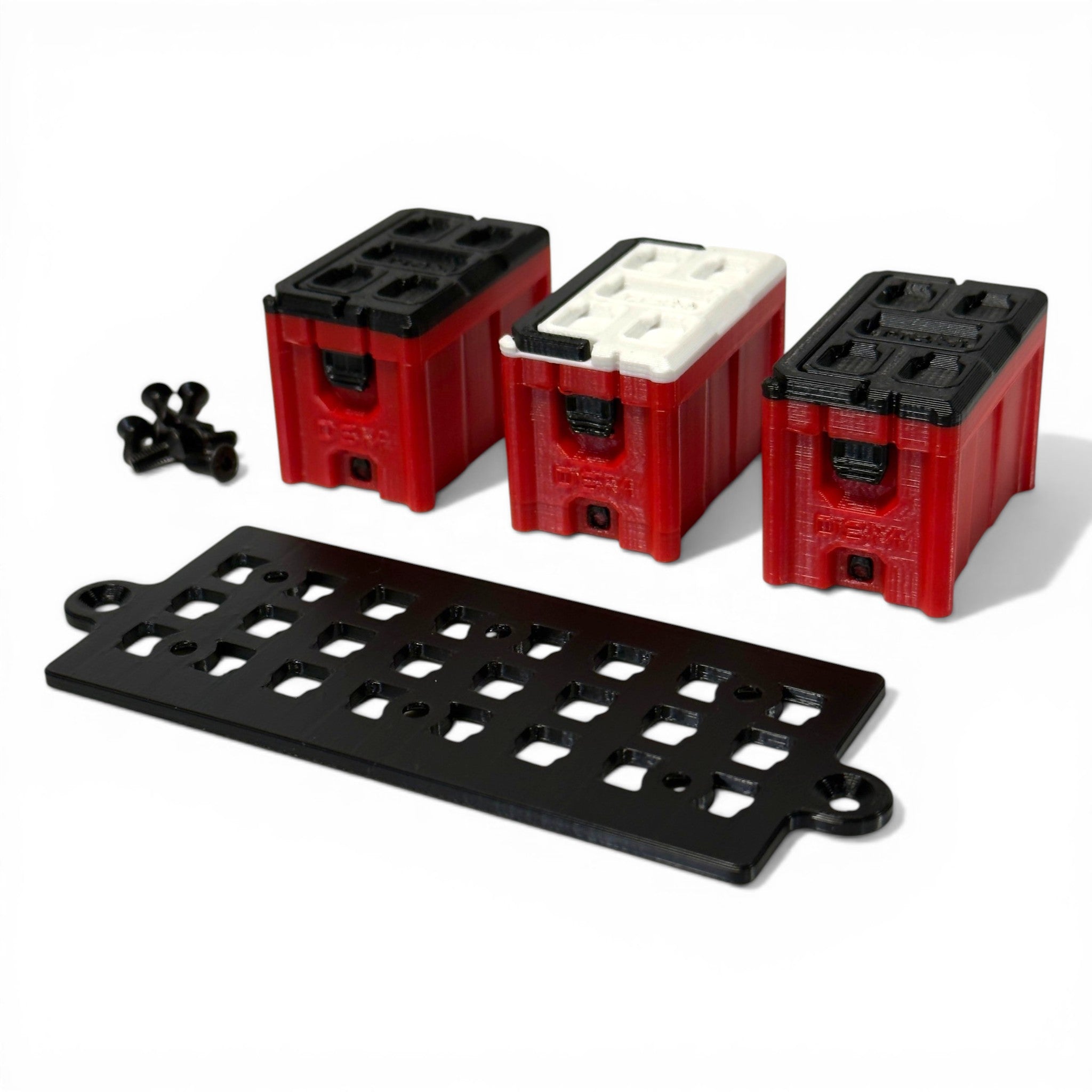 Rear Bed Tool Boxes, Cooler & Mount (Fits Axial® SCX10 III SR5)