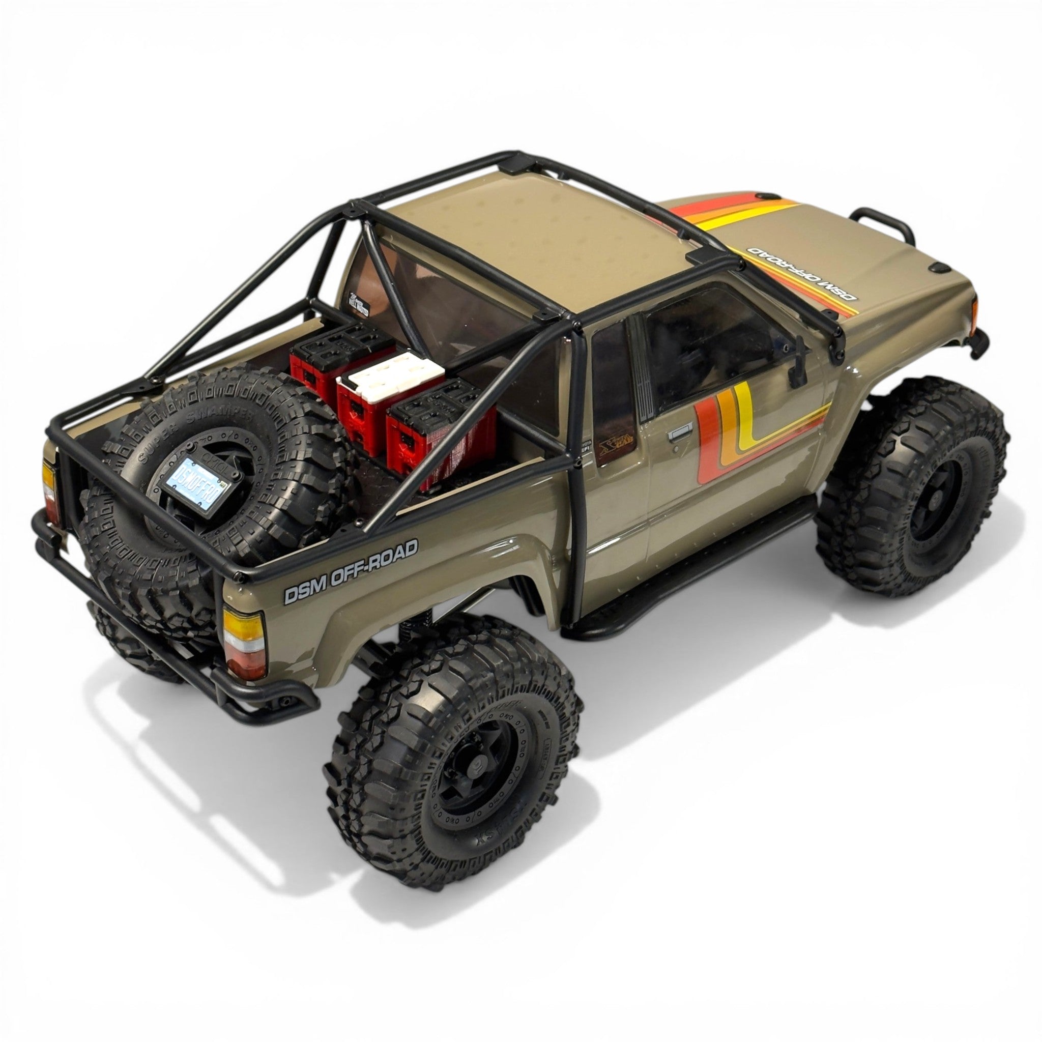 Scale Bed Pack – Tool Boxes, Cooler & Spare Mount (Fits Axial® SCX10 III SR5) (STL File)