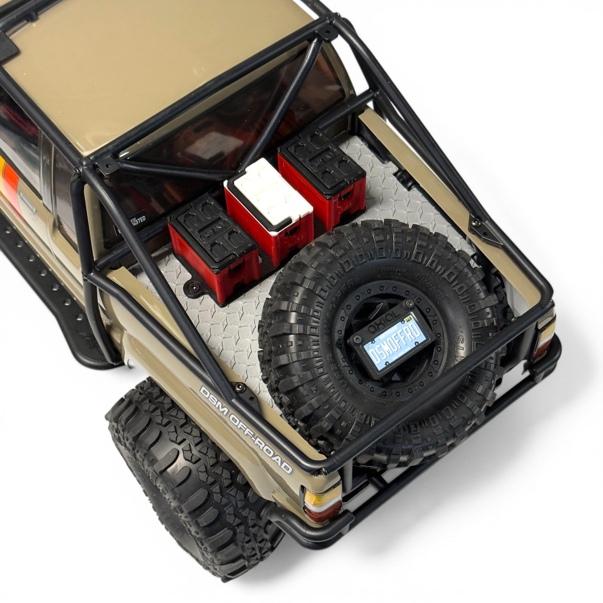 Scale Bed Pack – Tool Boxes, Cooler & Spare Mount (Fits Axial® SCX10 III SR5) (STL File)