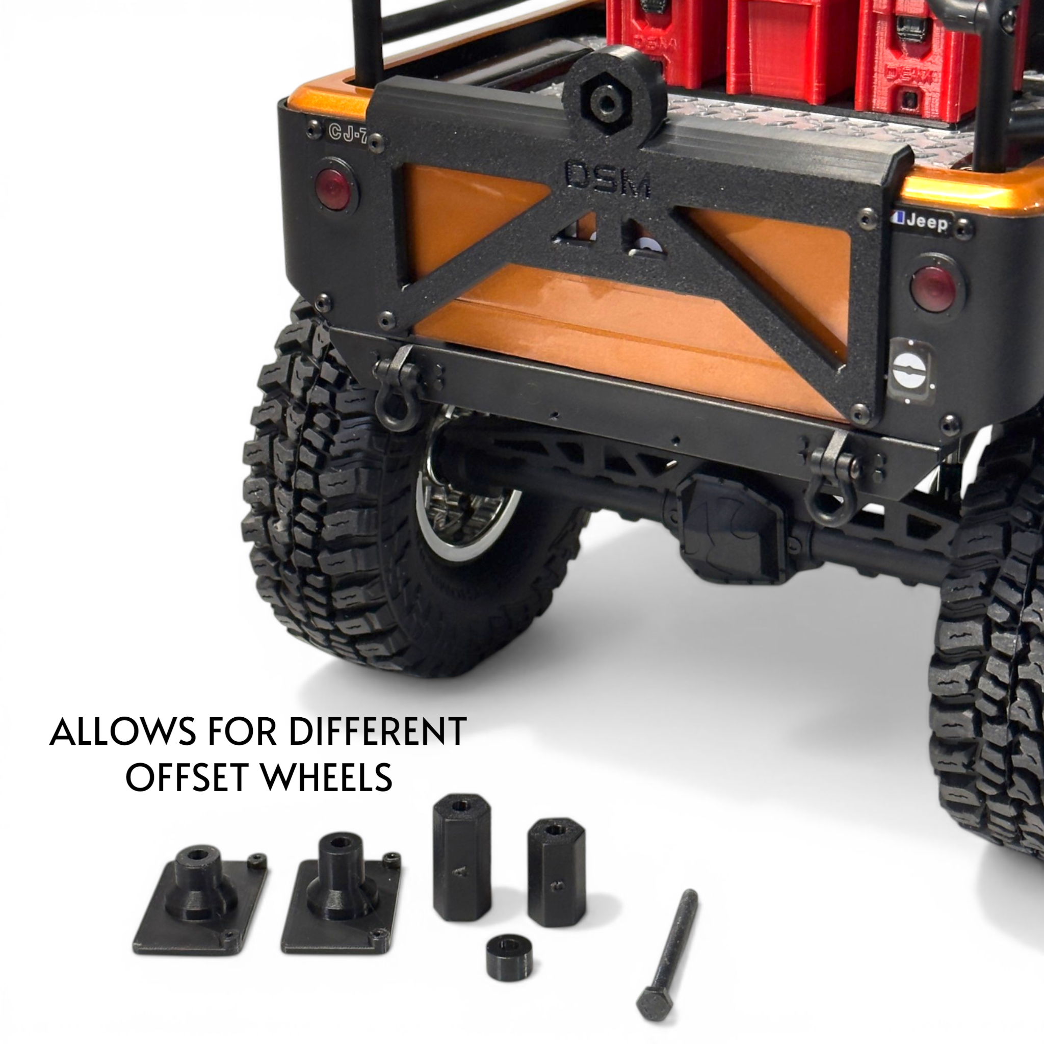 Spare Tire Carrier - Fits Axial® SCX10 III CJ-7