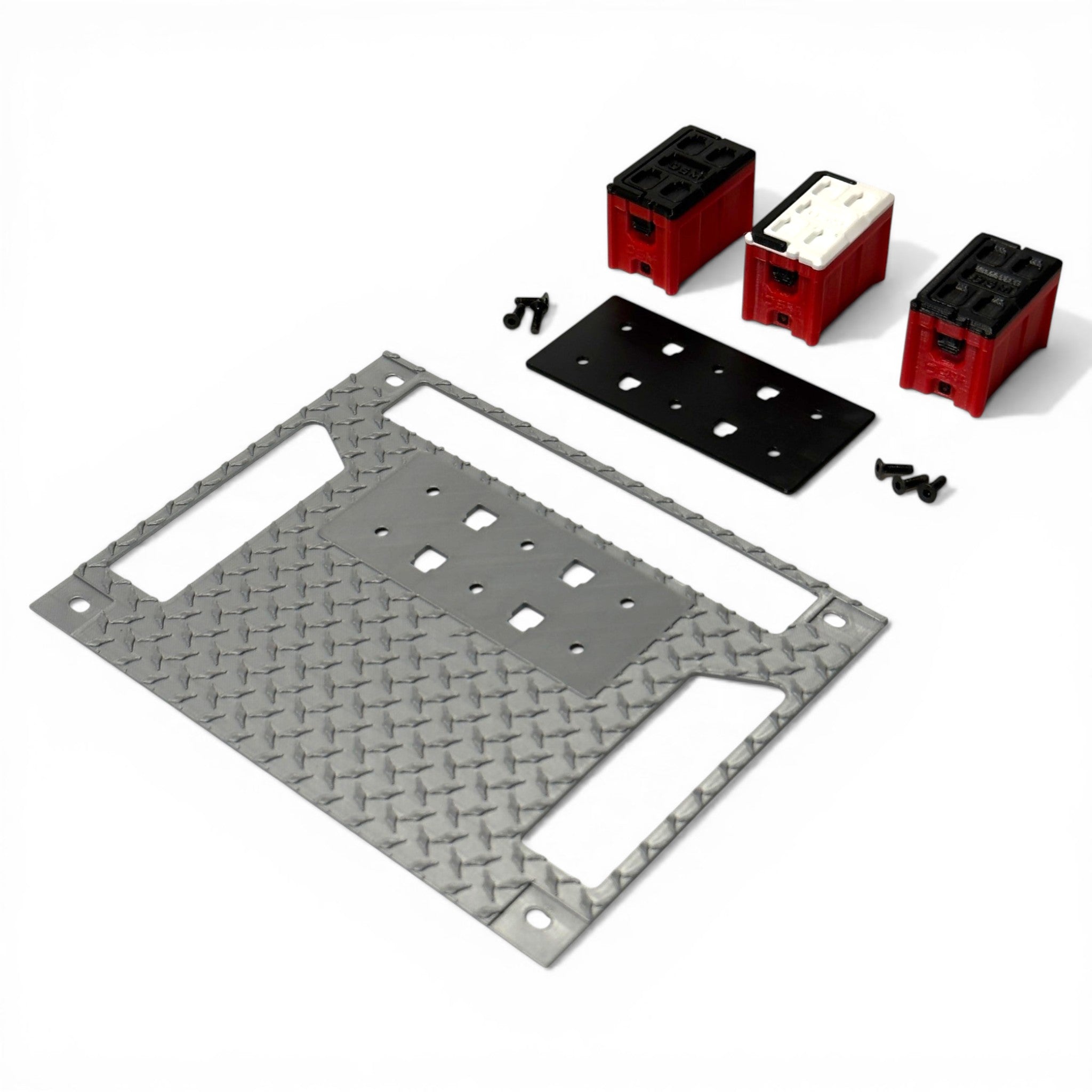 Tub Floor With Tool Boxes & Cooler- Fits Axial® SCX10 III CJ-7