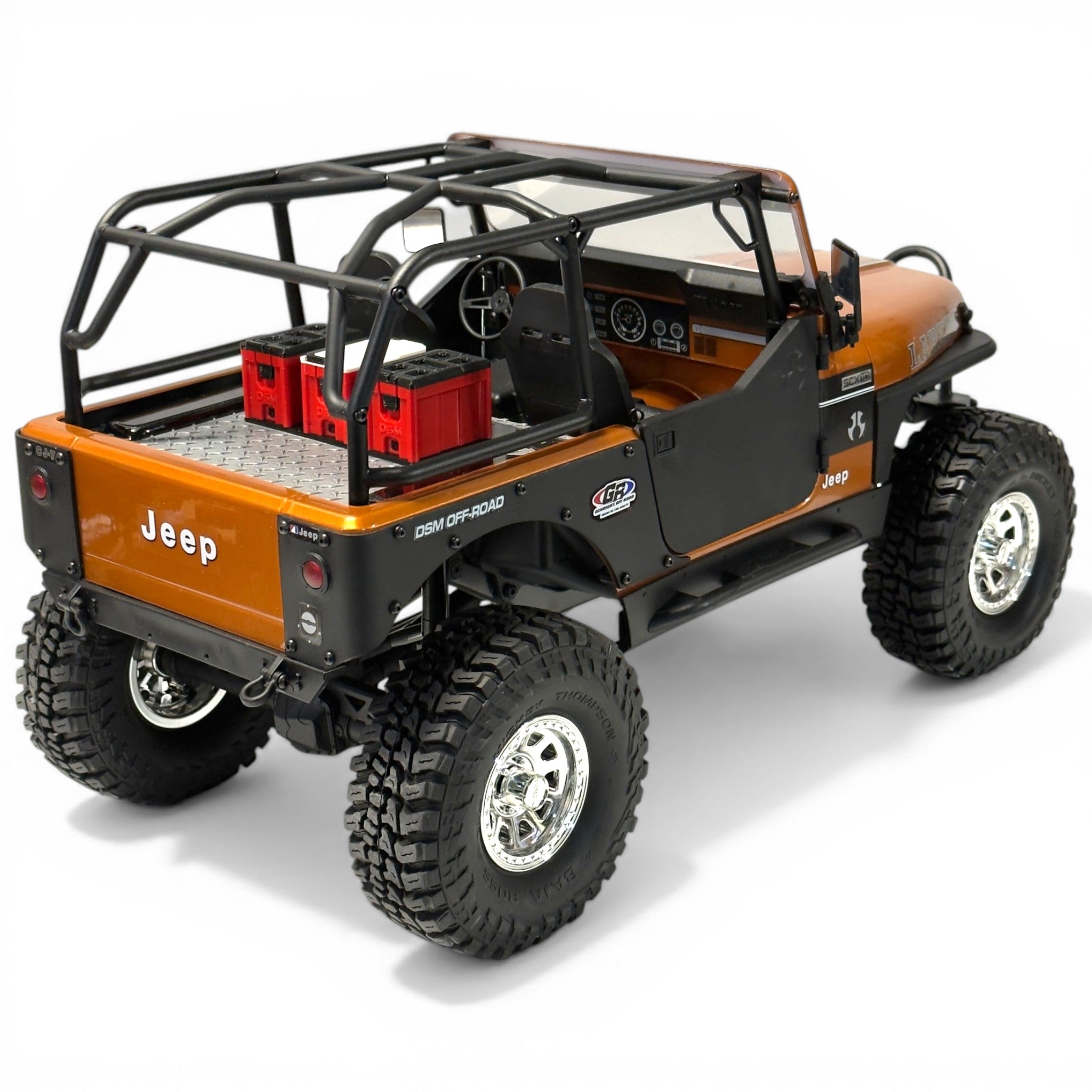 Tub Floor With Tool Boxes & Cooler- Fits Axial® SCX10 III CJ-7